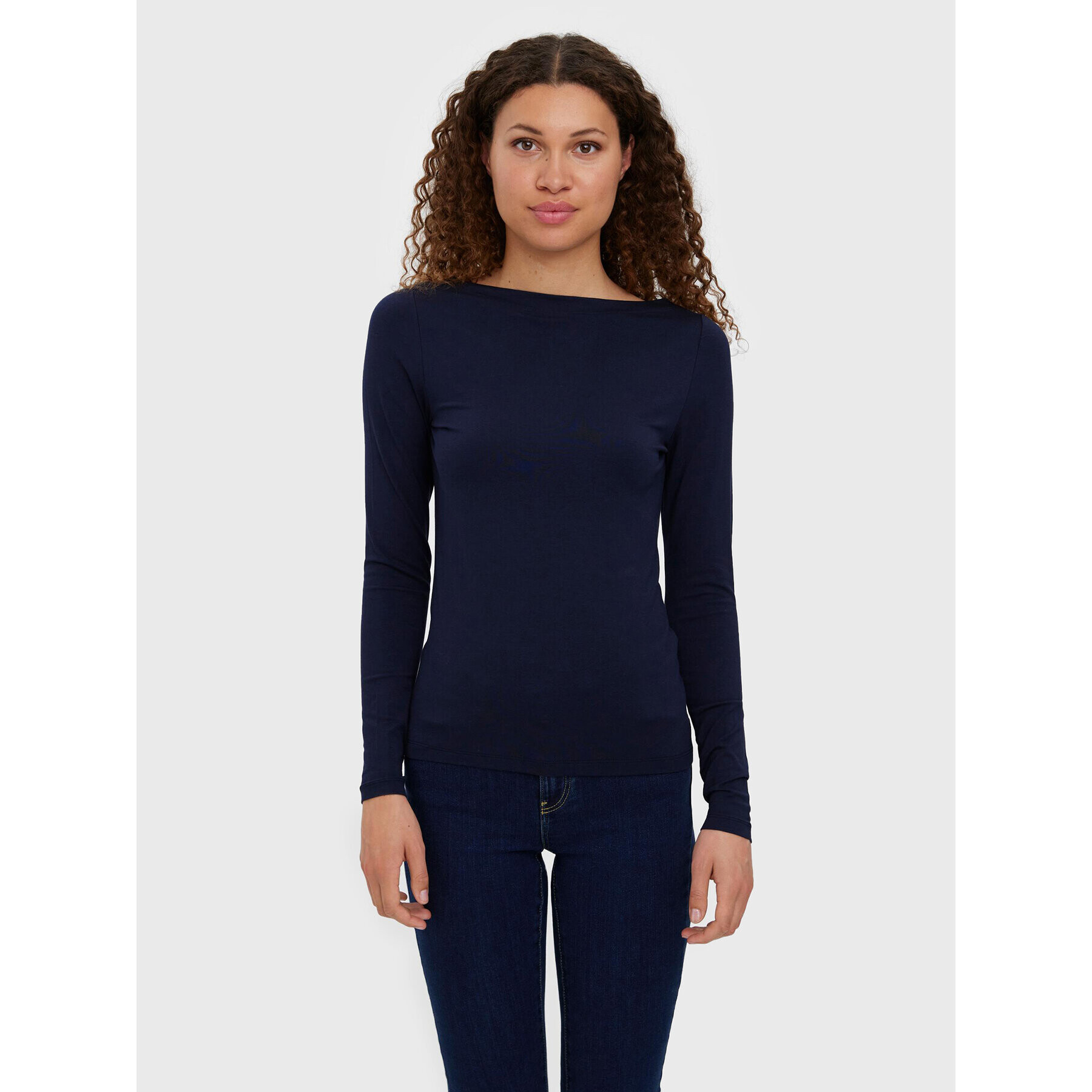 Vero Moda Блуза Panda 10274134 Тъмносин Slim Fit - Pepit.bg