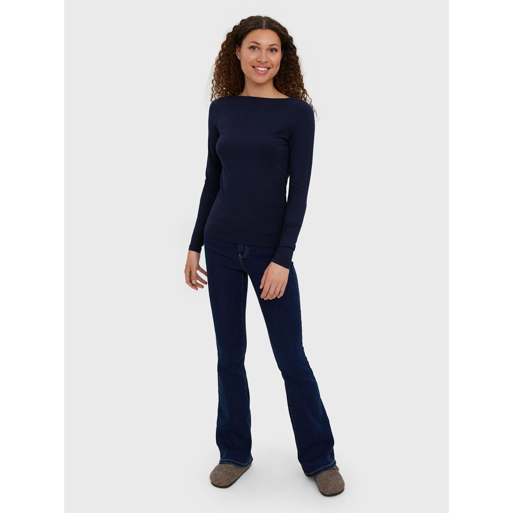 Vero Moda Блуза Panda 10274134 Тъмносин Slim Fit - Pepit.bg