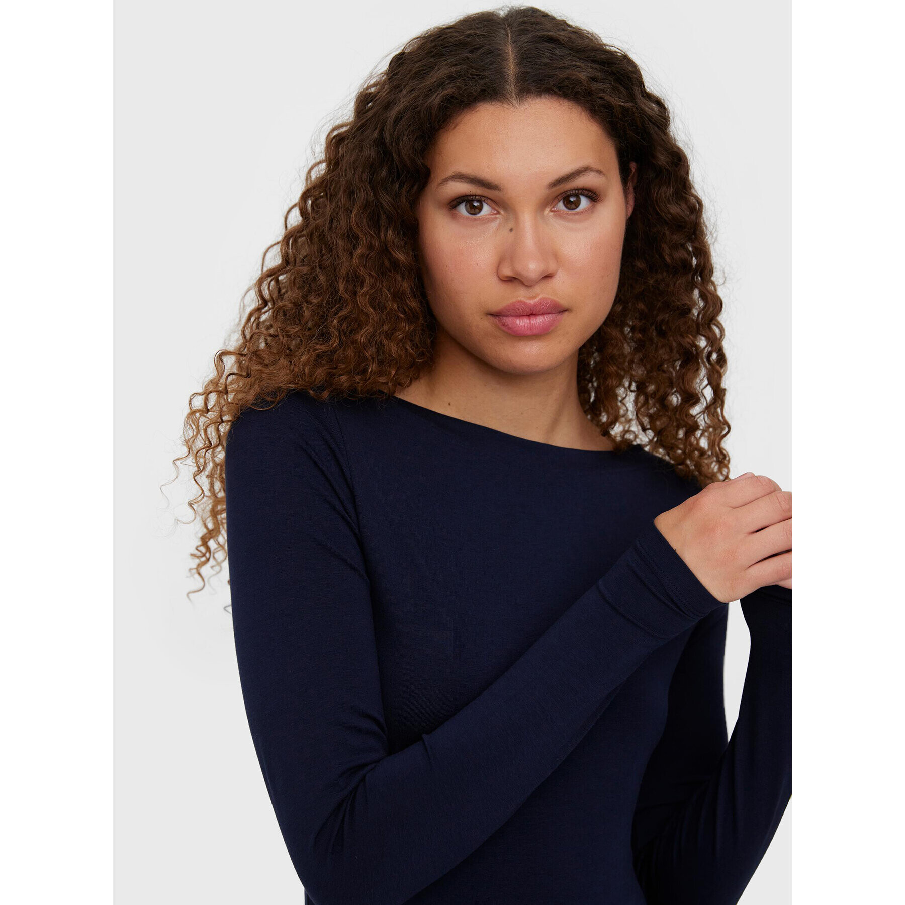 Vero Moda Блуза Panda 10274134 Тъмносин Slim Fit - Pepit.bg