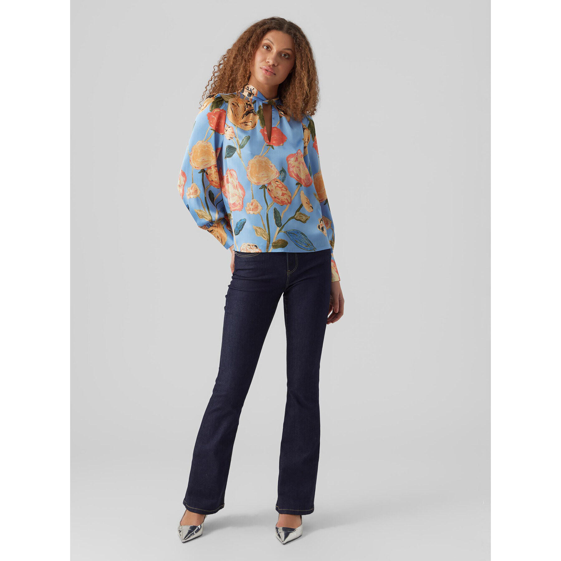 Vero Moda Блуза Renee 10282217 Син Standard Fit - Pepit.bg