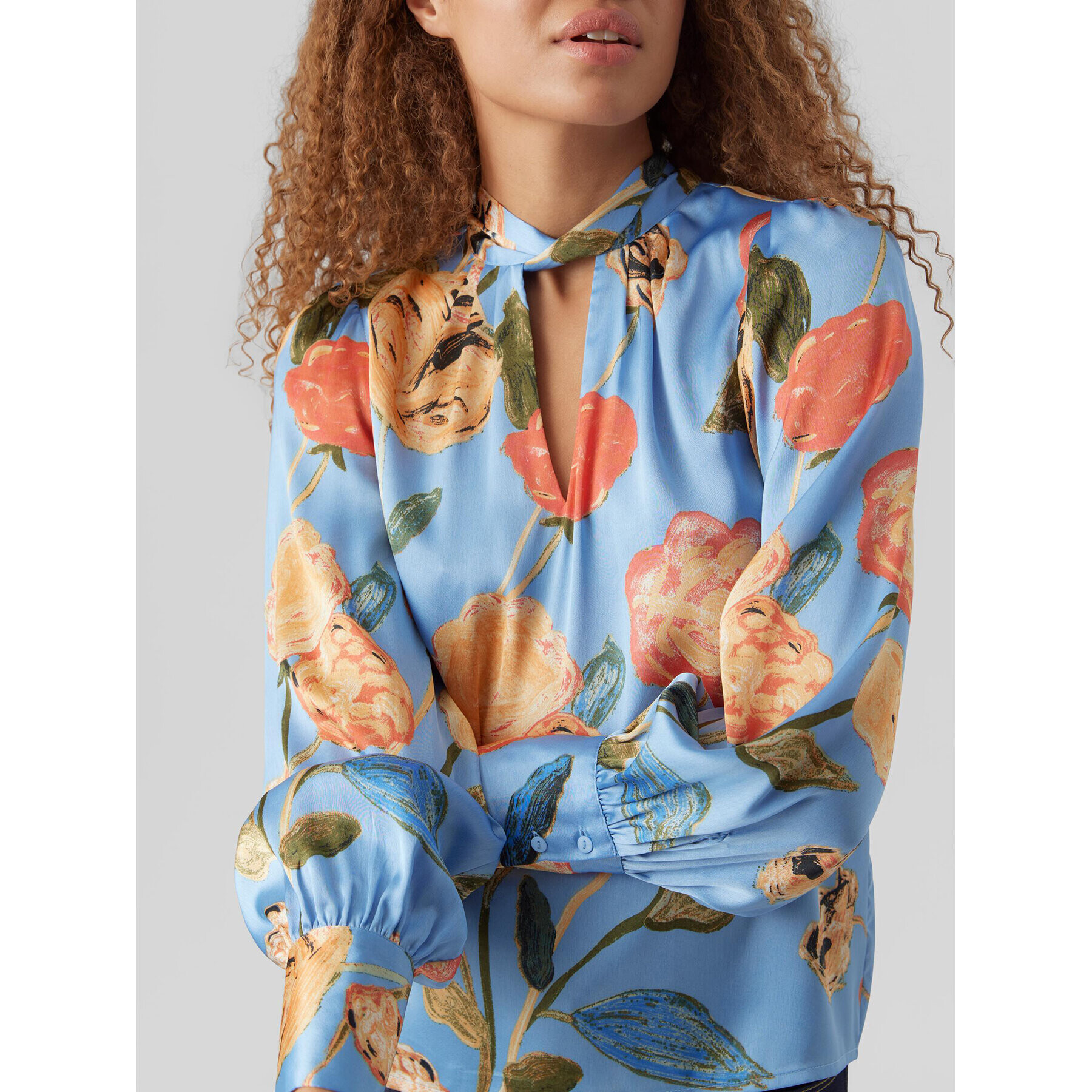 Vero Moda Блуза Renee 10282217 Син Standard Fit - Pepit.bg