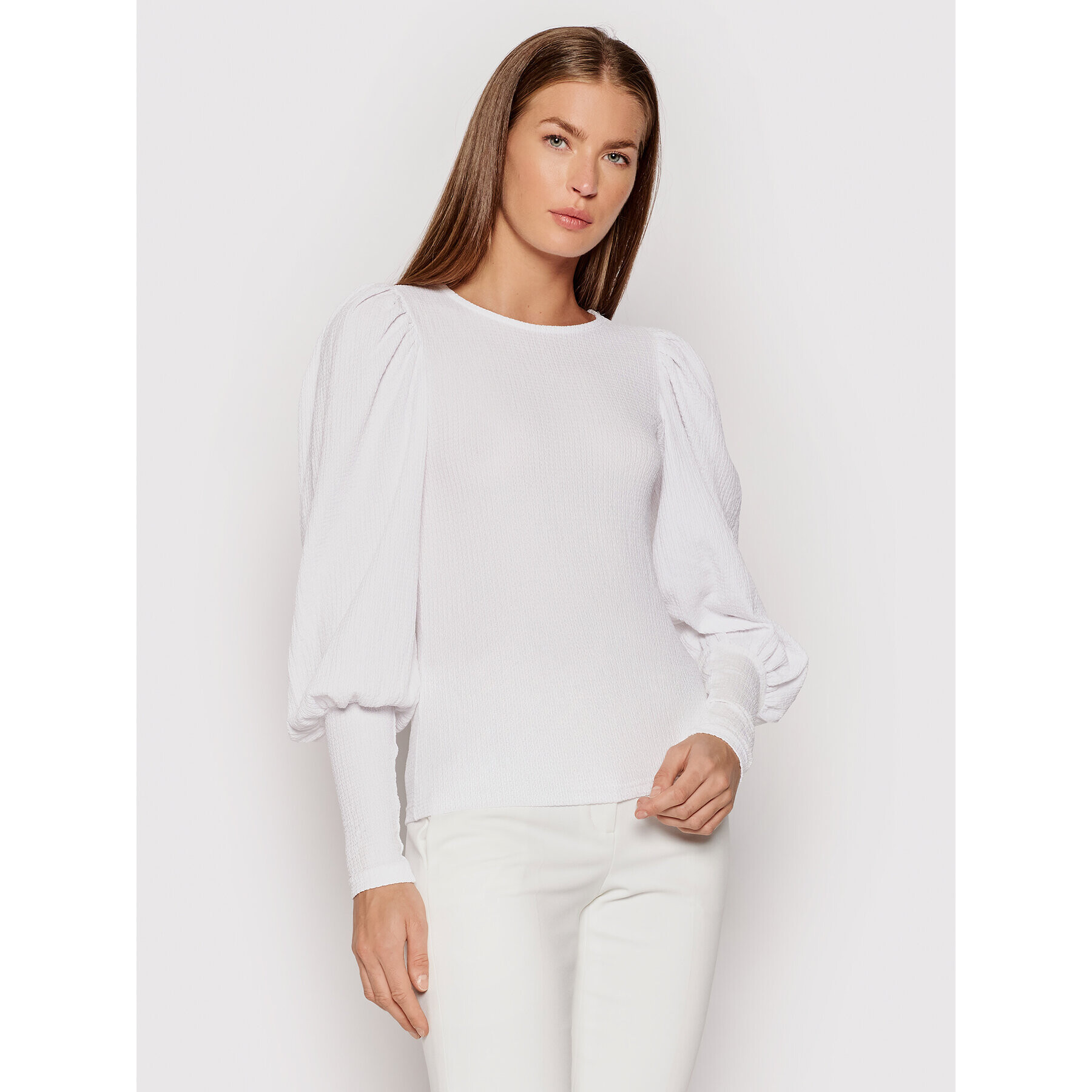 Vero Moda Блуза Sie 10238484 Бял Slim Fit - Pepit.bg