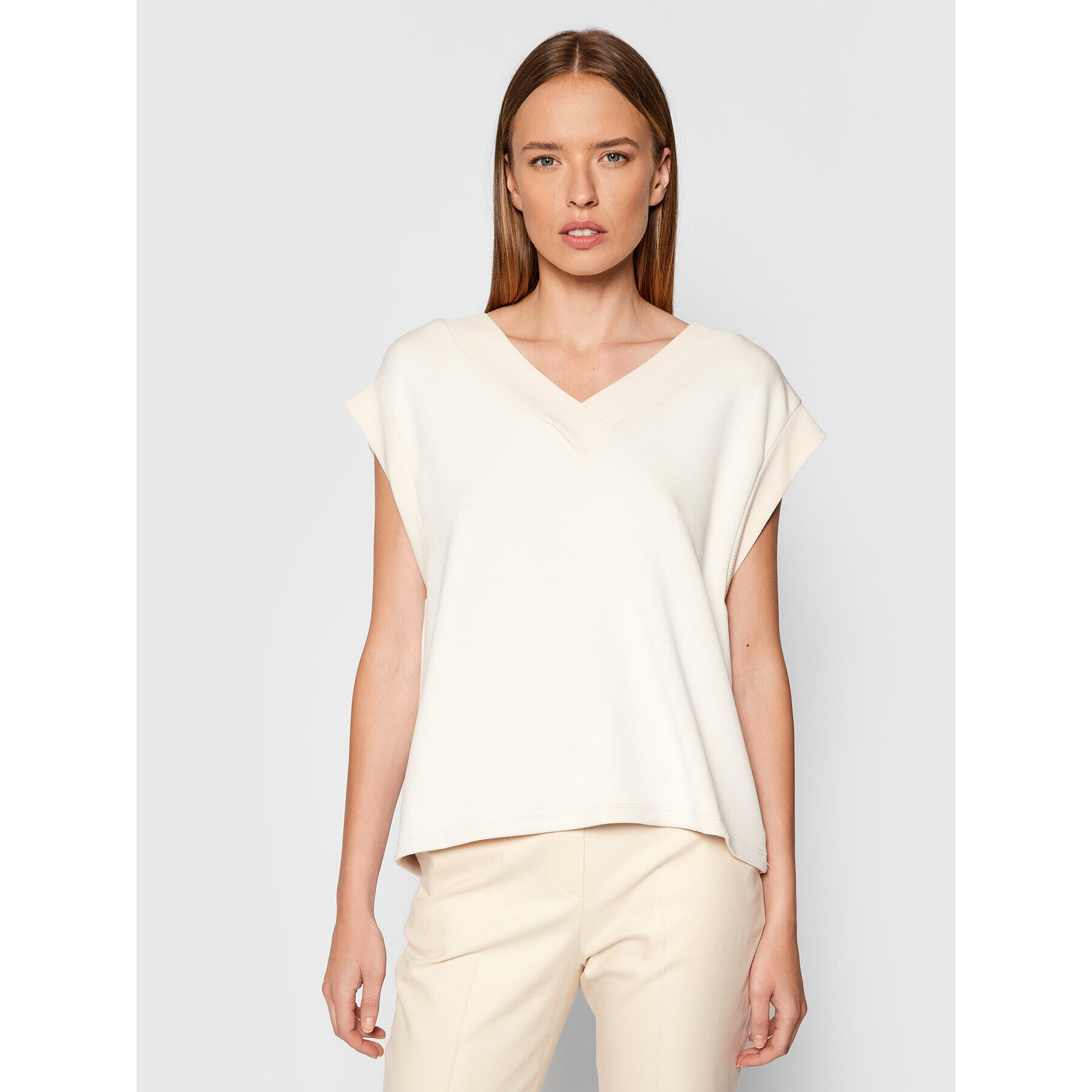 Vero Moda Блуза Silky 10257332 Бежов Regular Fit - Pepit.bg