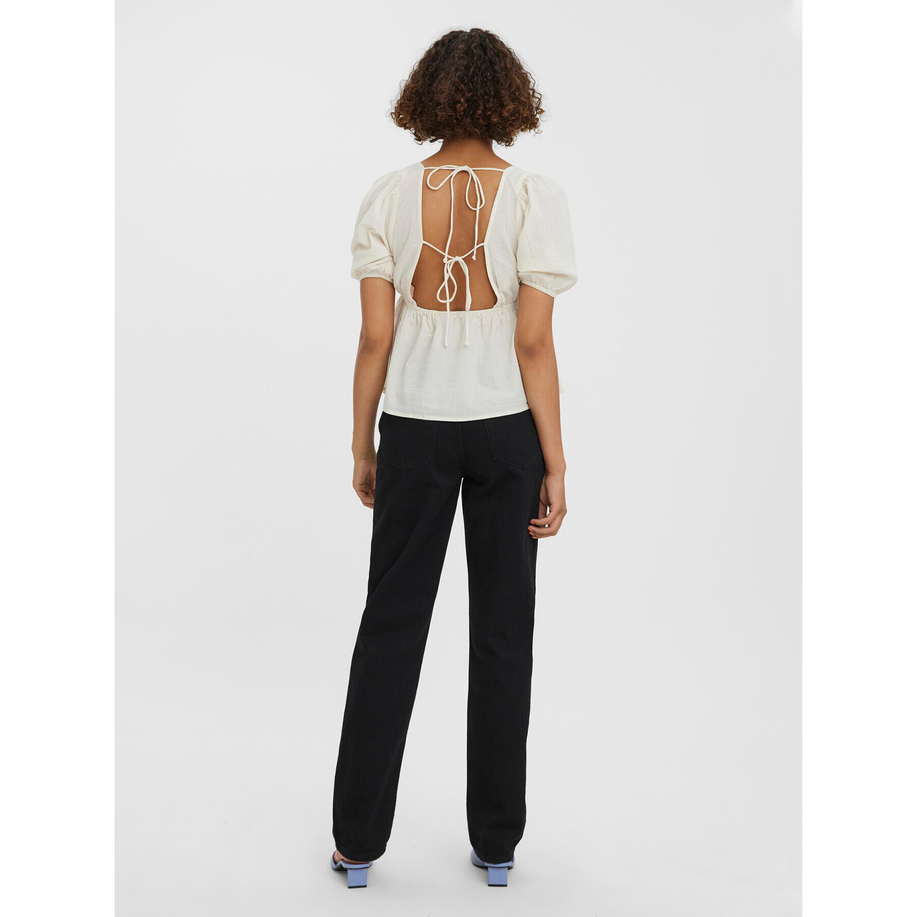 Vero Moda Блуза Tabita 10264614 Екрю Regular Fit - Pepit.bg