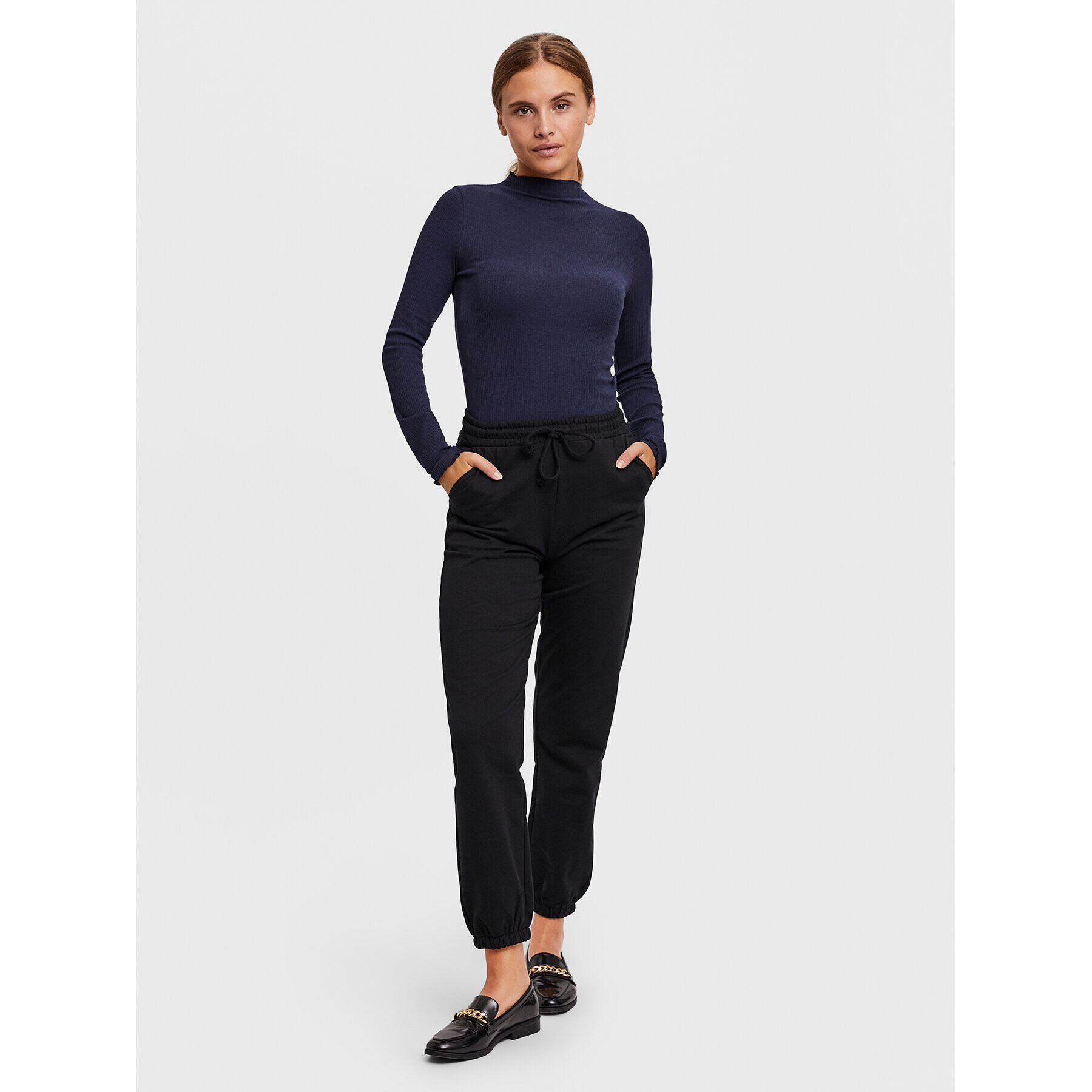 Vero Moda Блуза Vio 10259206 Тъмносин Slim Fit - Pepit.bg