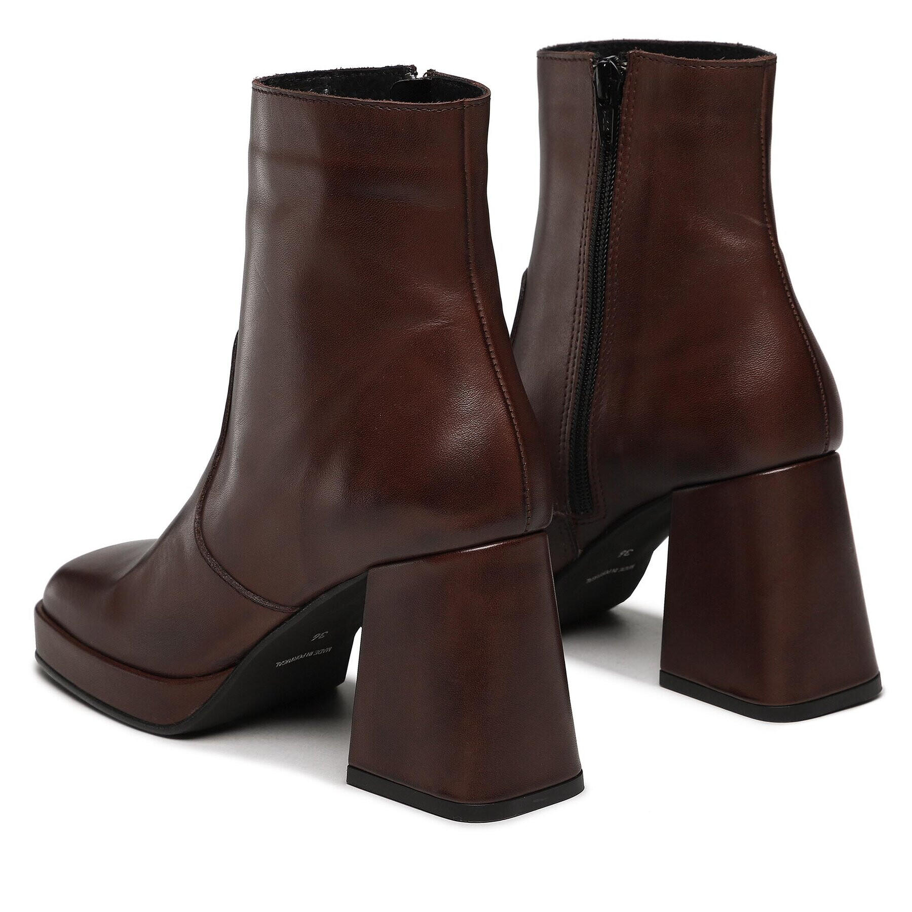 Vero Moda Боти Ninna 10296536 Кафяв - Pepit.bg