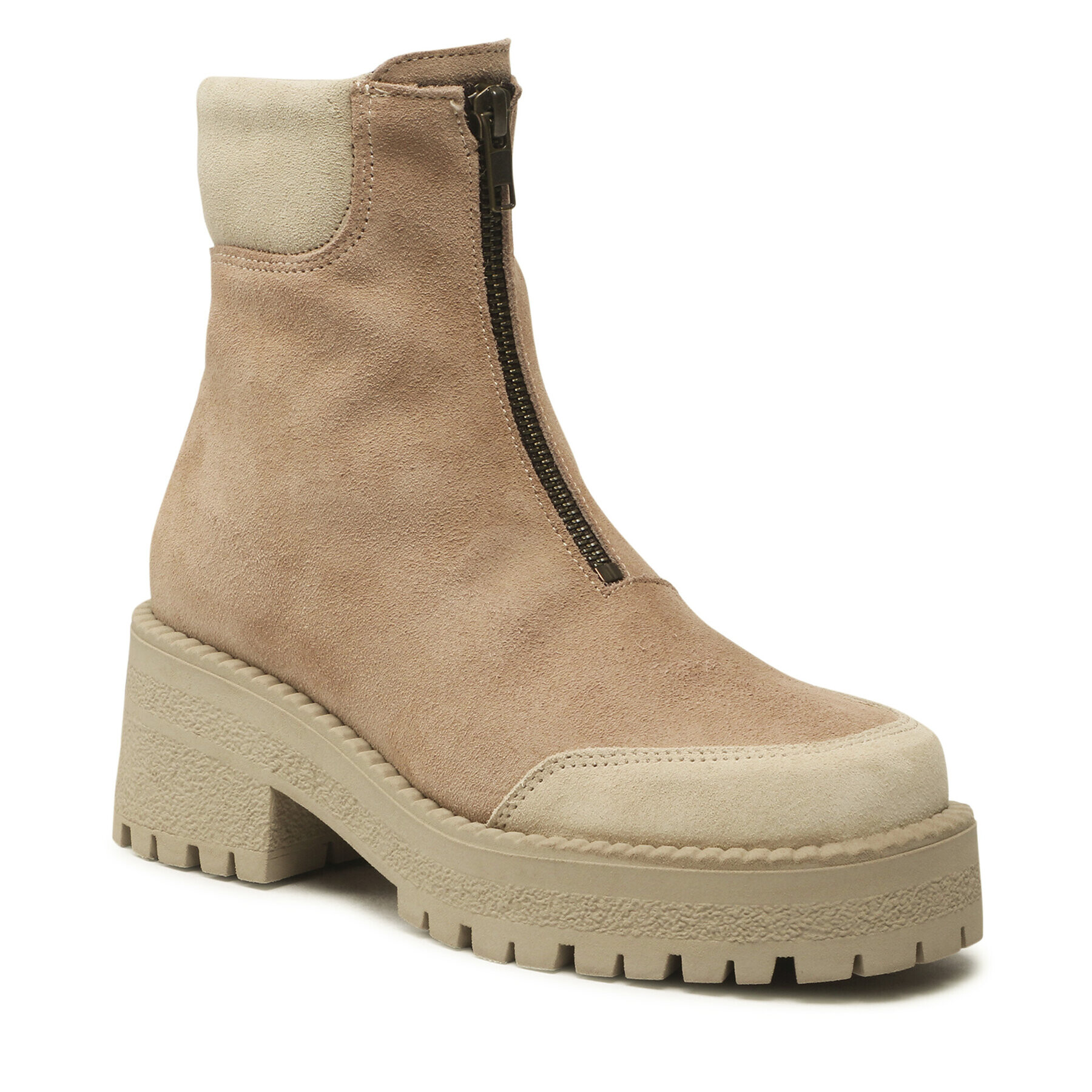 Vero Moda Боти Elly 10274886 Бежов - Pepit.bg