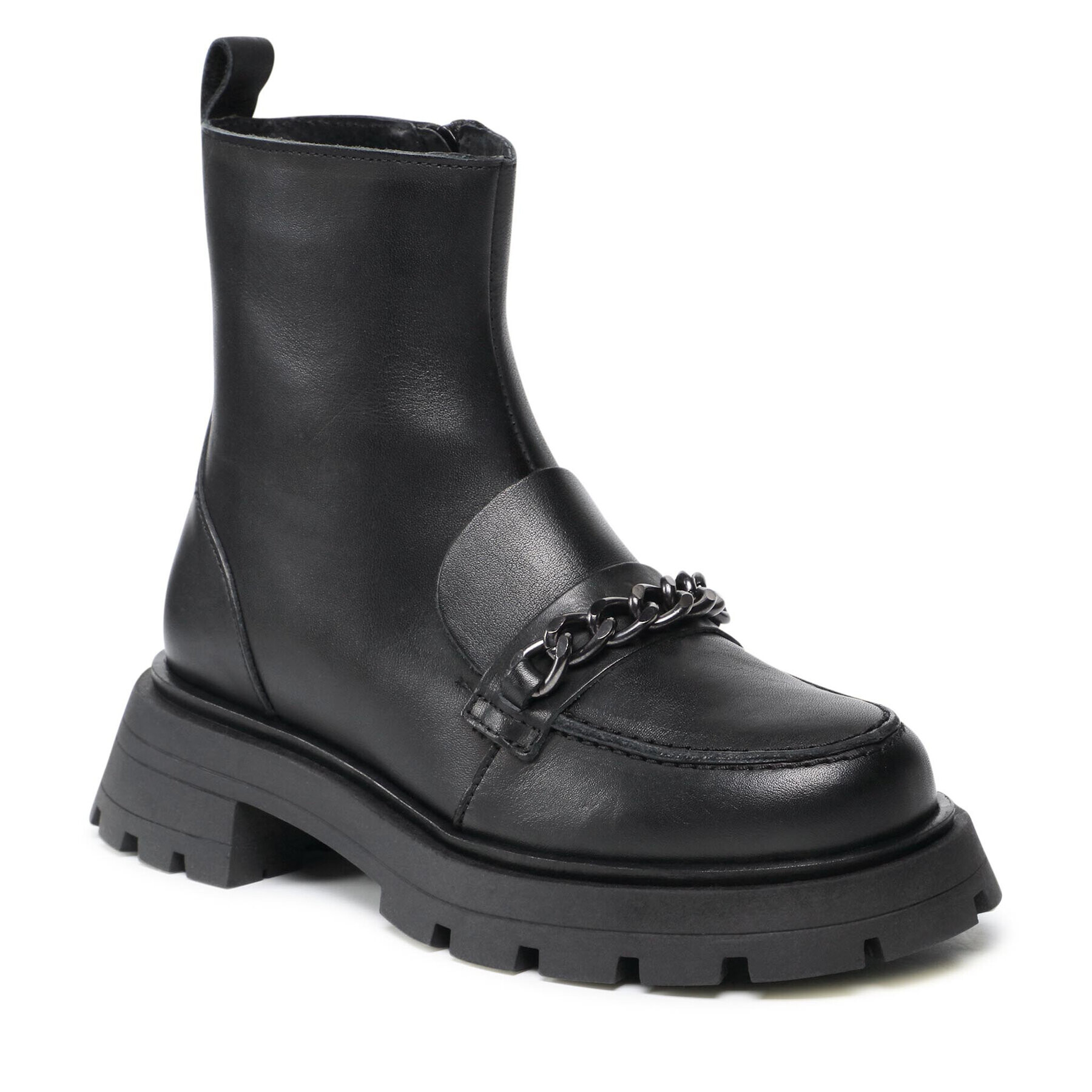 Vero Moda Боти Vmmileo Leather Boot 10262373 Черен - Pepit.bg
