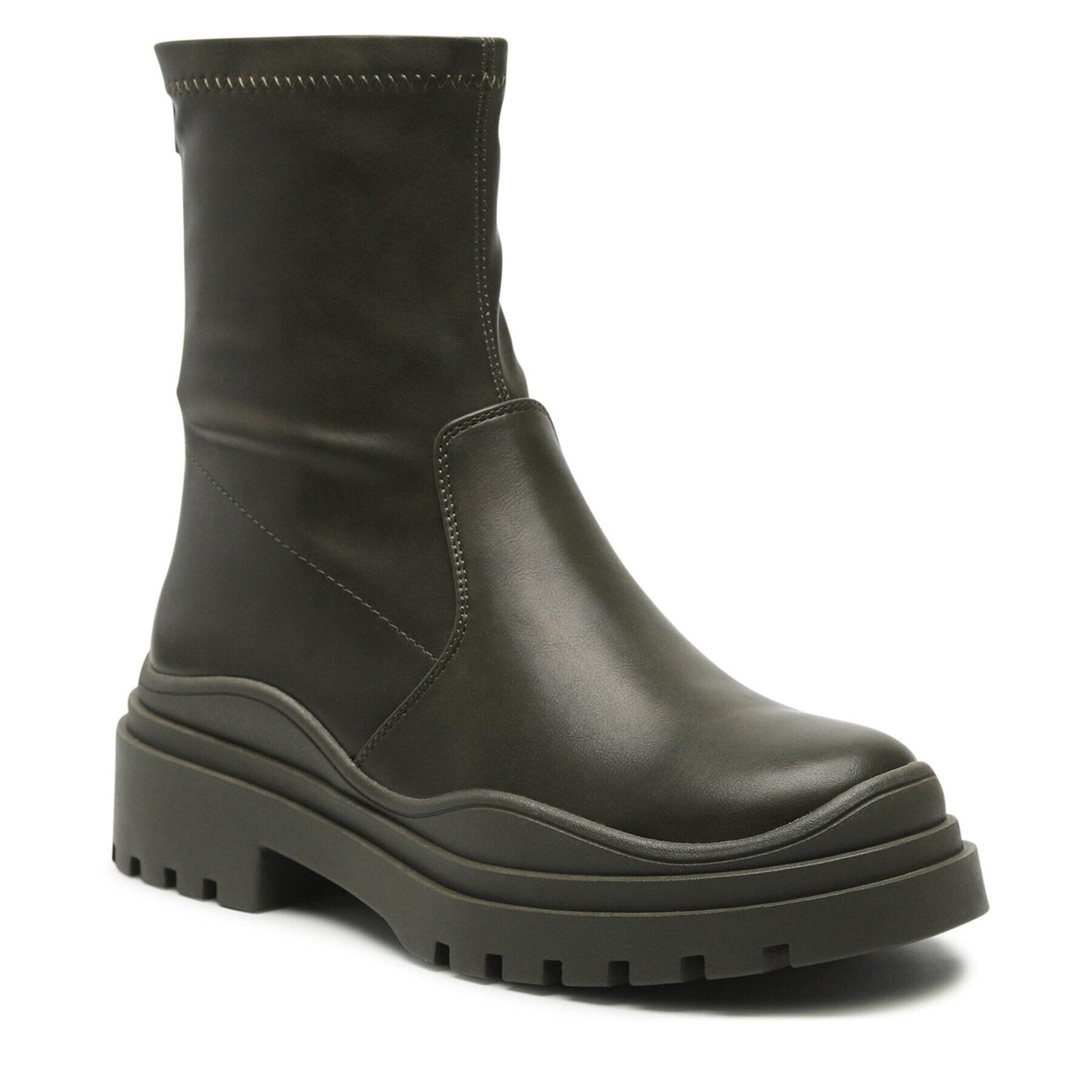 Vero Moda Боти Slim 10276066 Каки - Pepit.bg