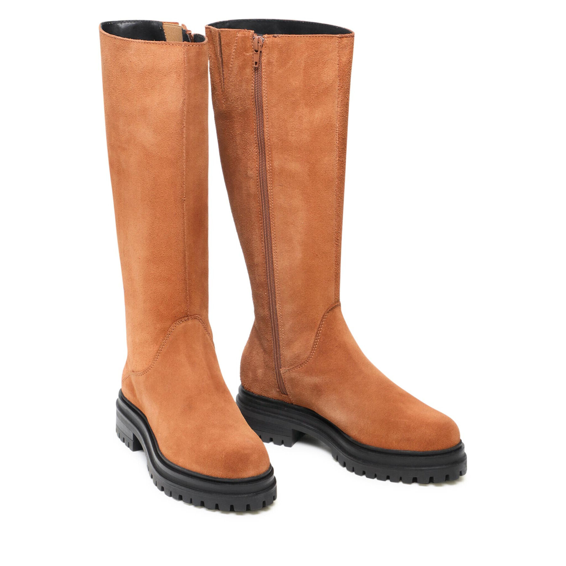 Vero Moda Ботуши Ella 10262652 Кафяв - Pepit.bg