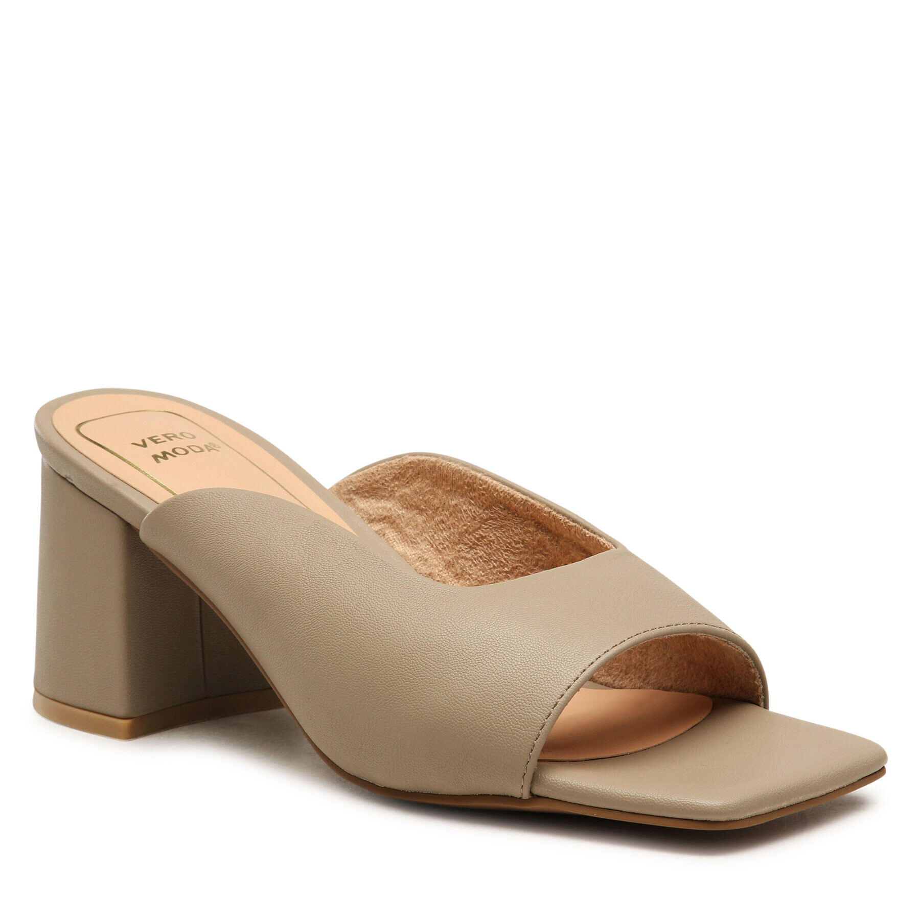 Vero Moda Чехли Stria 10287032 Кафяв - Pepit.bg