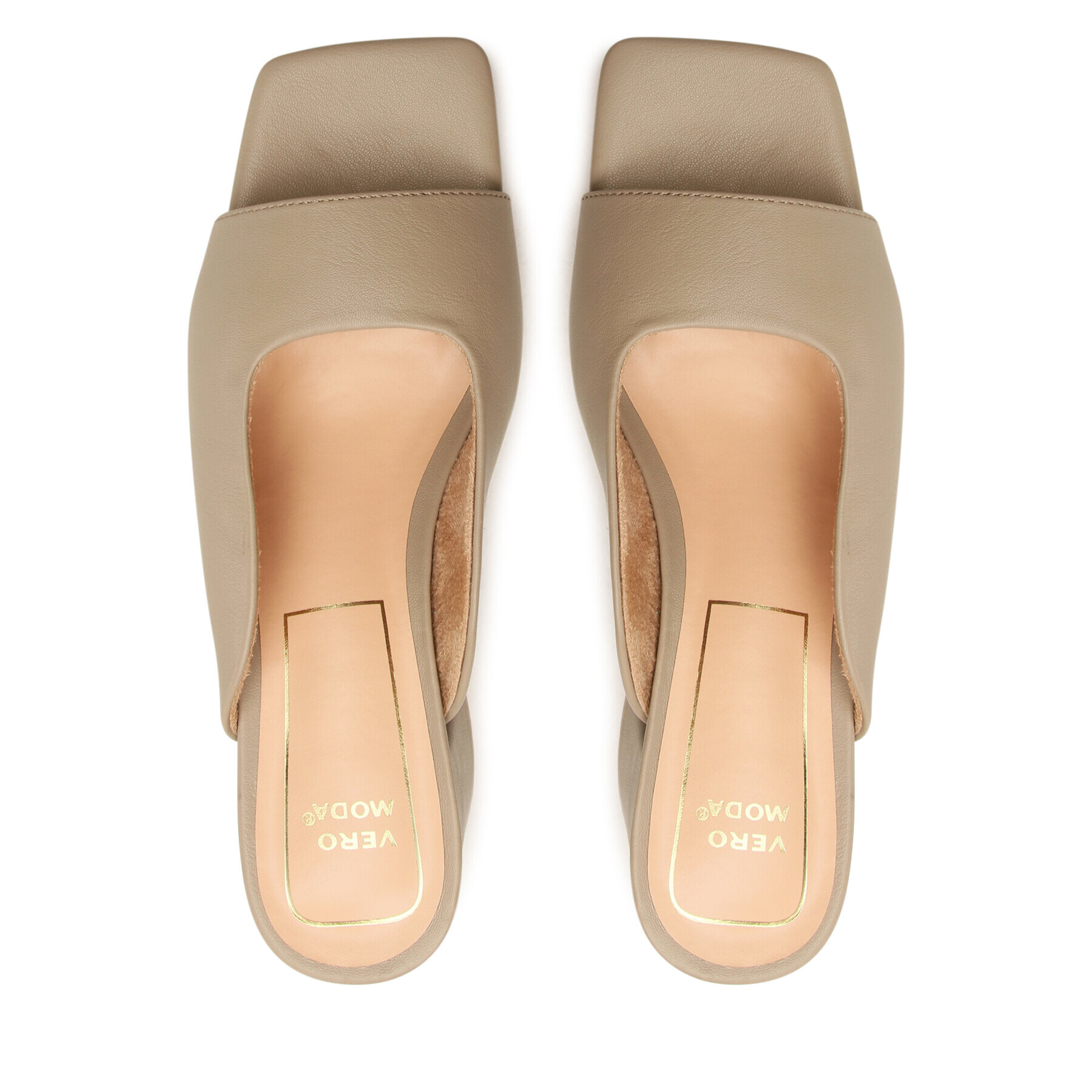 Vero Moda Чехли Stria 10287032 Кафяв - Pepit.bg