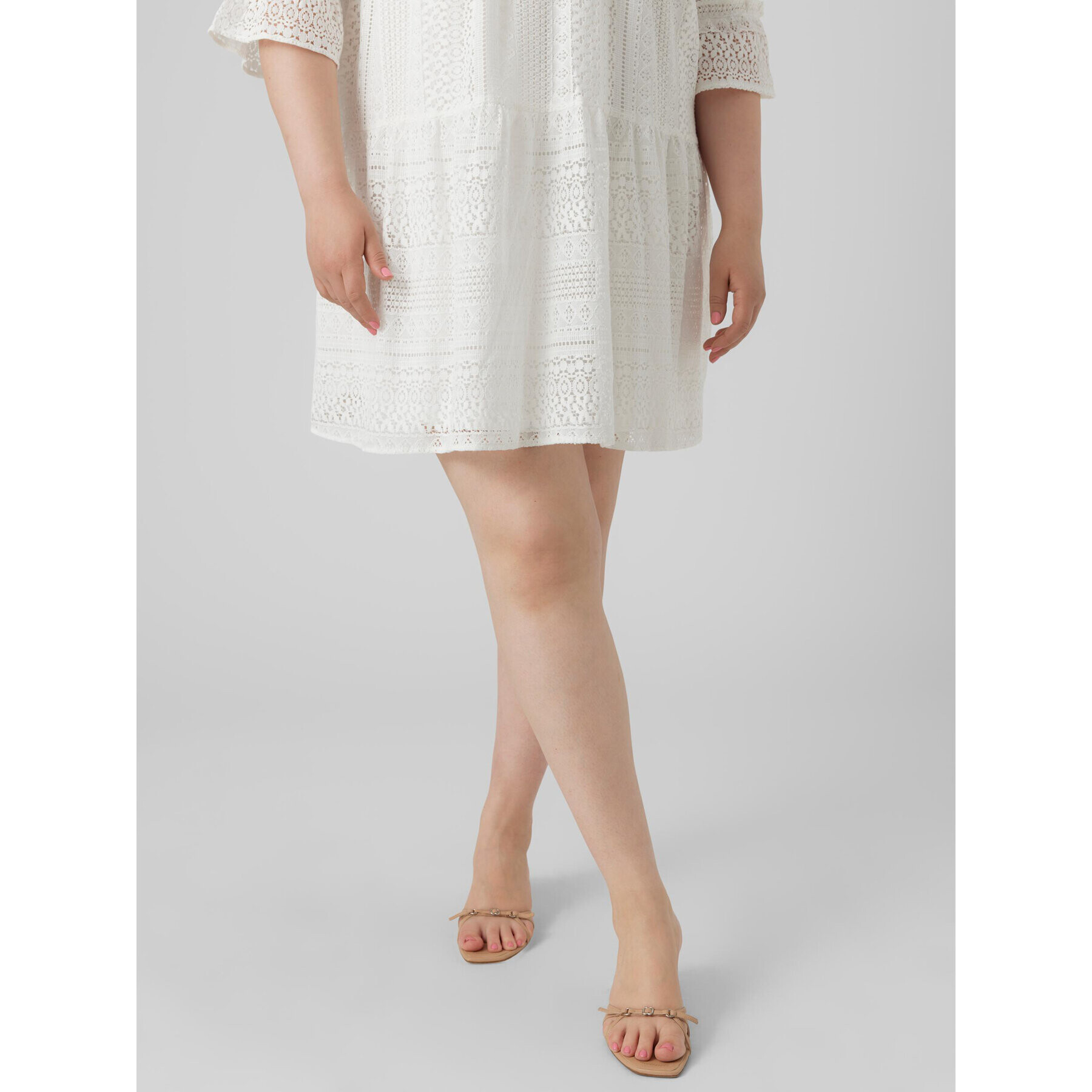 Vero Moda Curve Блуза 10294302 Бял - Pepit.bg