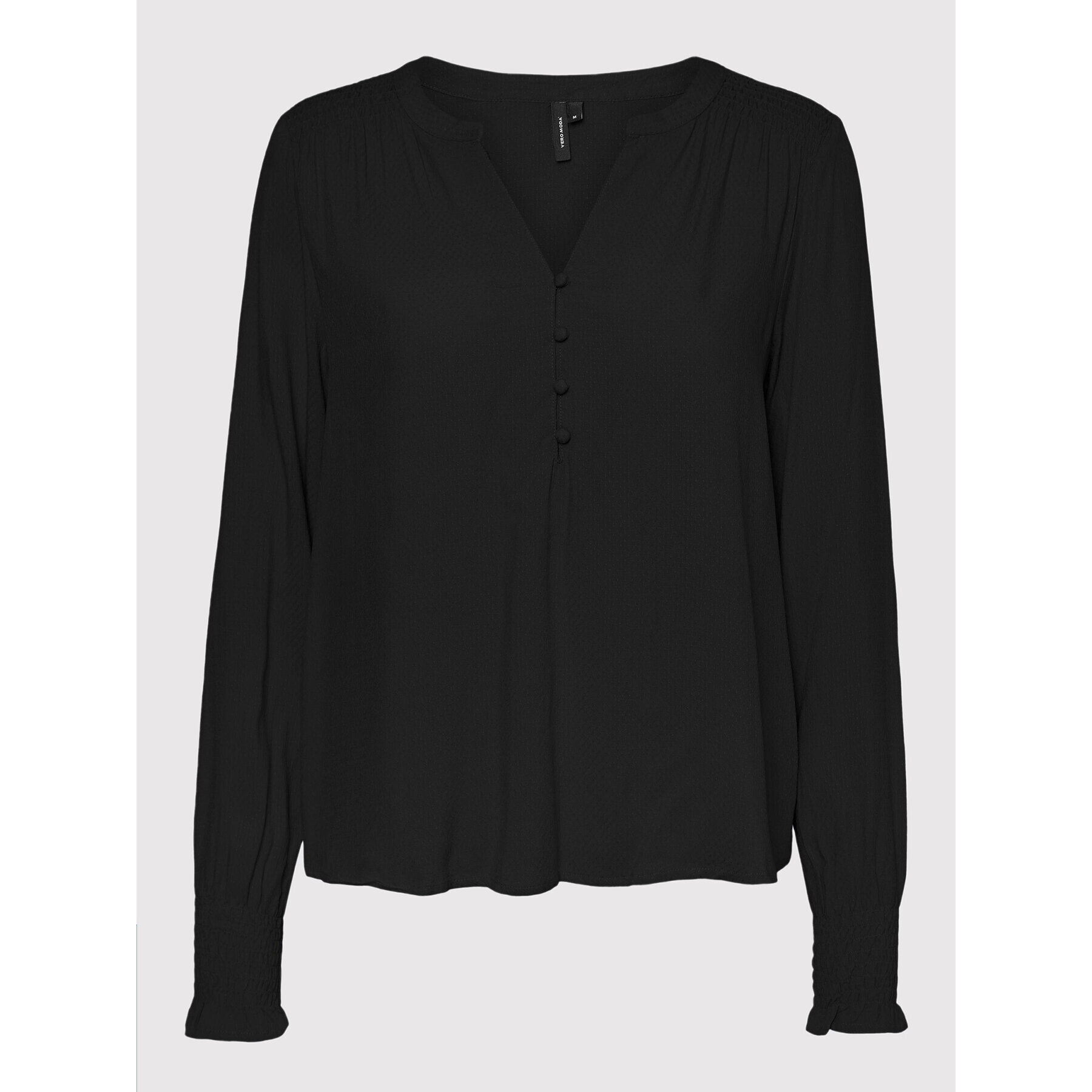 Vero Moda Curve Блуза Beatrix 10259255 Черен Regular Fit - Pepit.bg