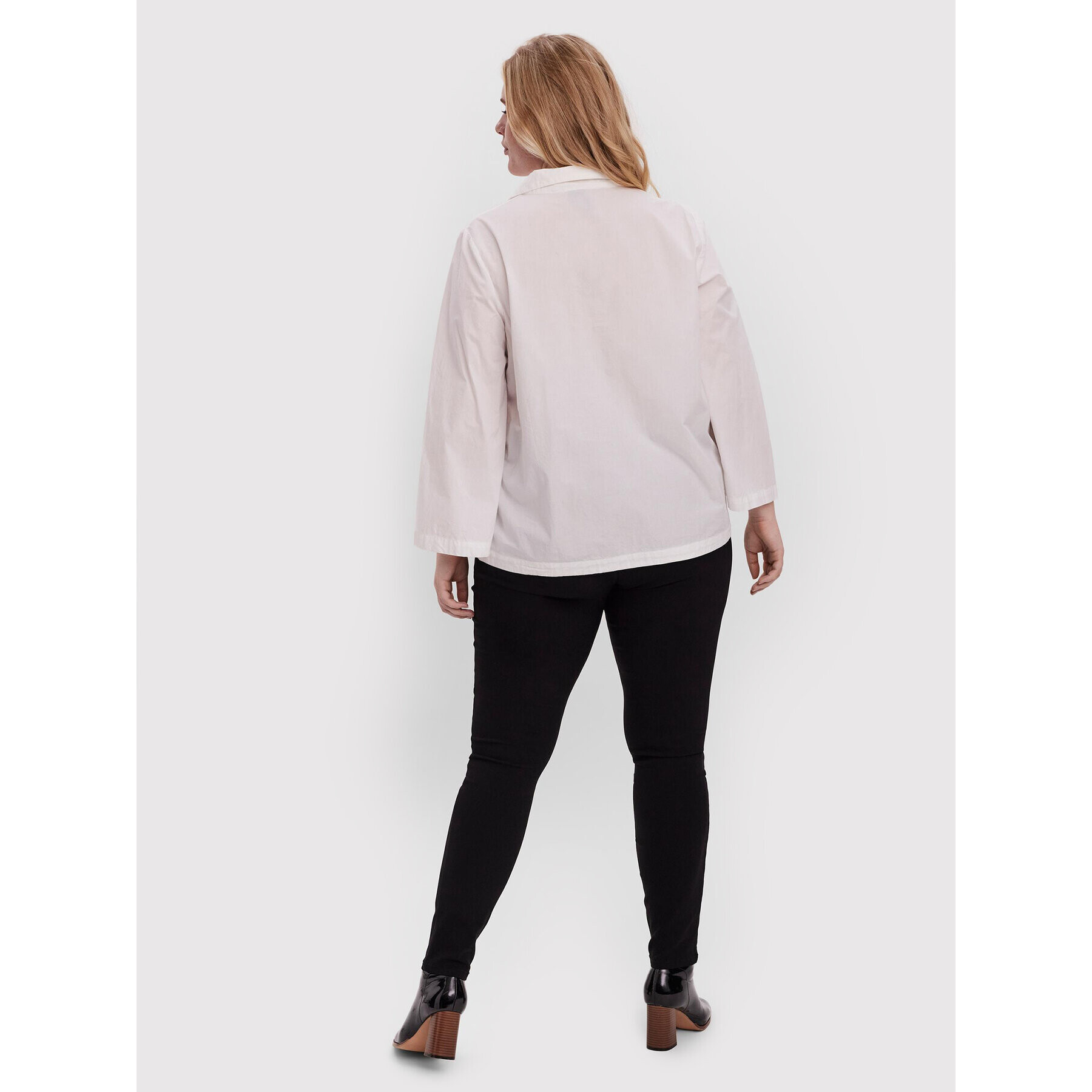 Vero Moda Curve Блуза Bente 10259017 Бял Loose Fit - Pepit.bg