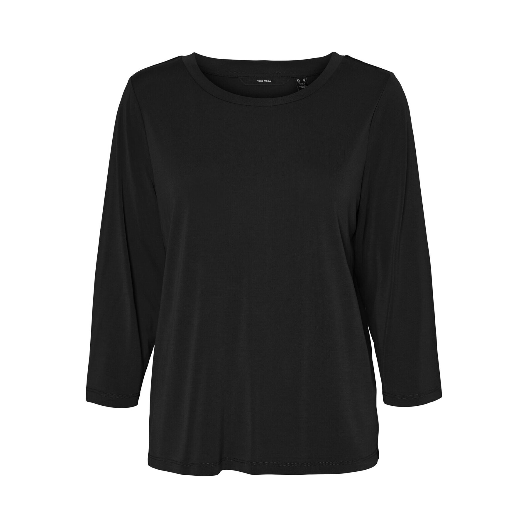 Vero Moda Curve Блуза Evabia 10279540 Черен Regular Fit - Pepit.bg