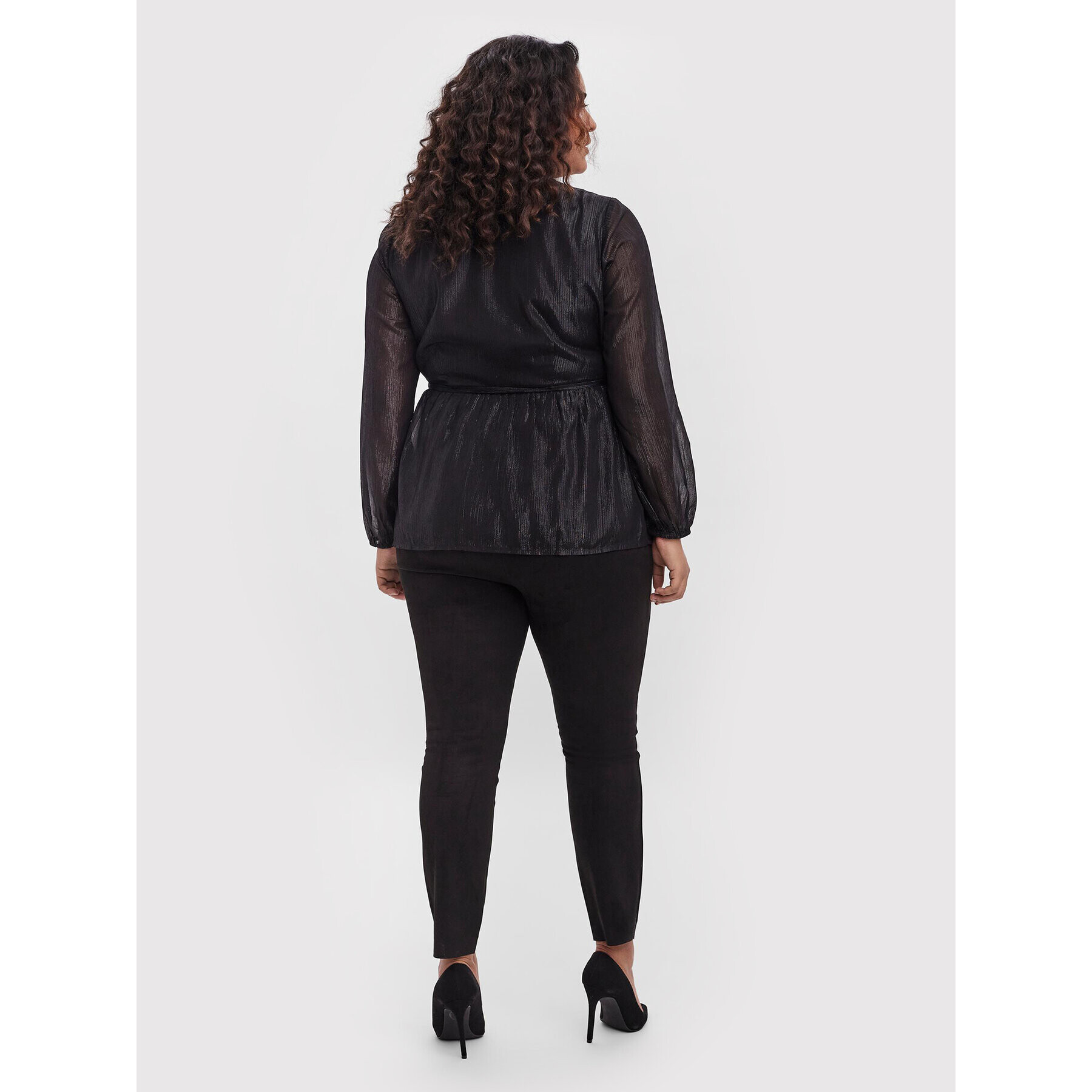 Vero Moda Curve Блуза Lisa 10256711 Черен Regular Fit - Pepit.bg