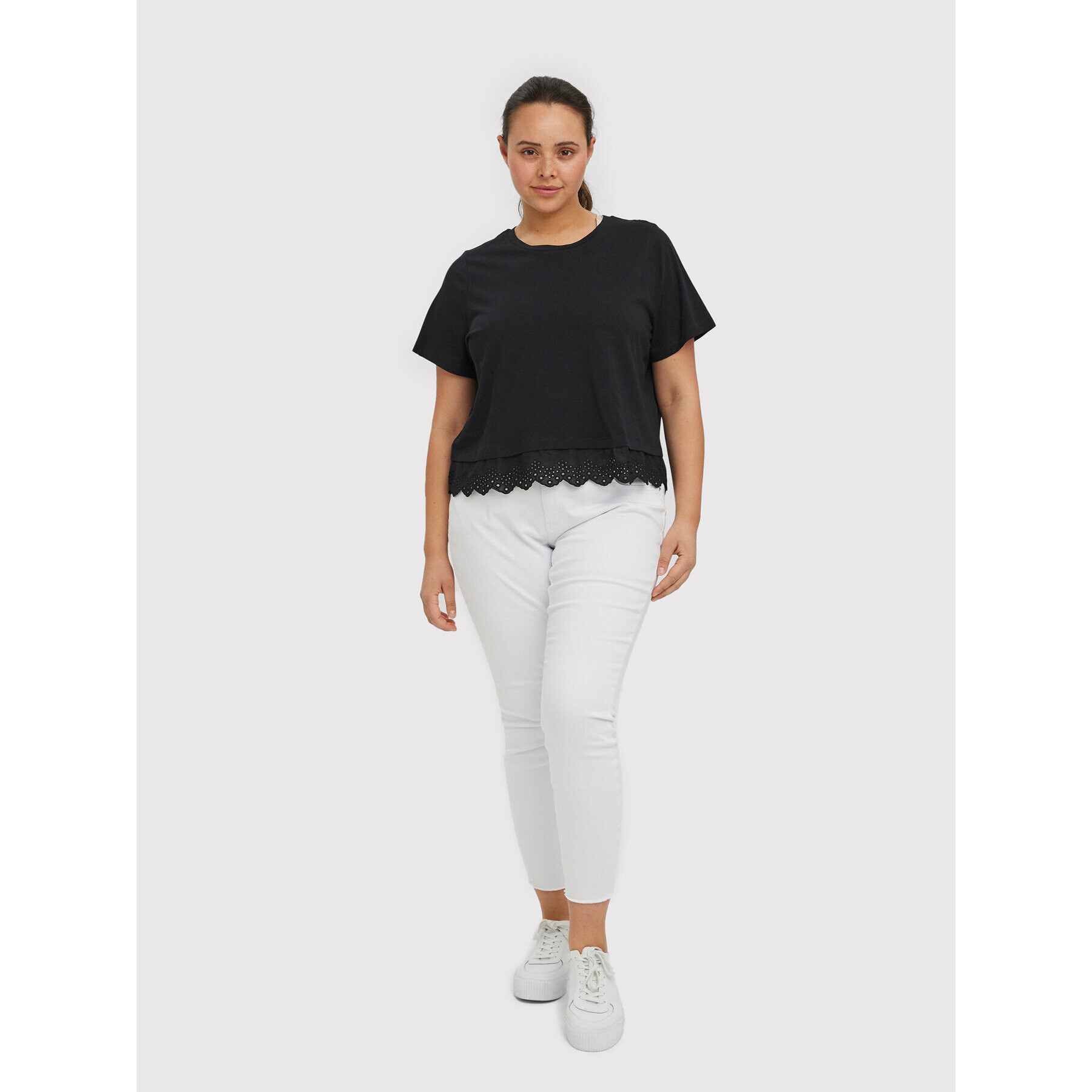 Vero Moda Curve Блуза Summer 10273938 Черен Regular Fit - Pepit.bg