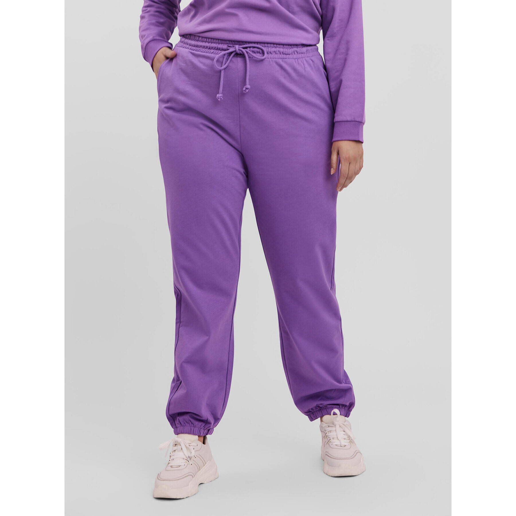 Vero Moda Curve Долнище анцуг Octavia 10256759 Виолетов Regular Fit - Pepit.bg