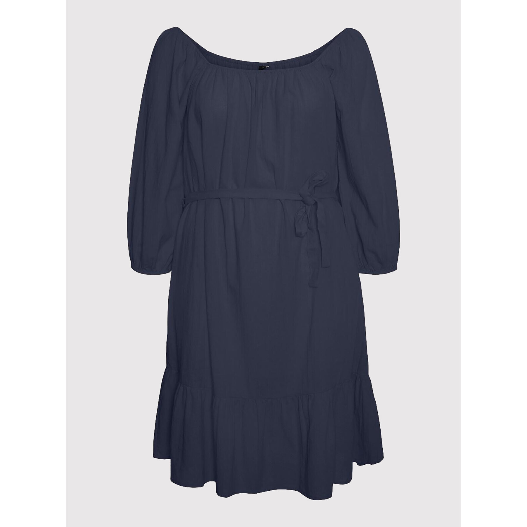 Vero Moda Curve Ежедневна рокля Giana 10266728 Тъмносин Regular Fit - Pepit.bg