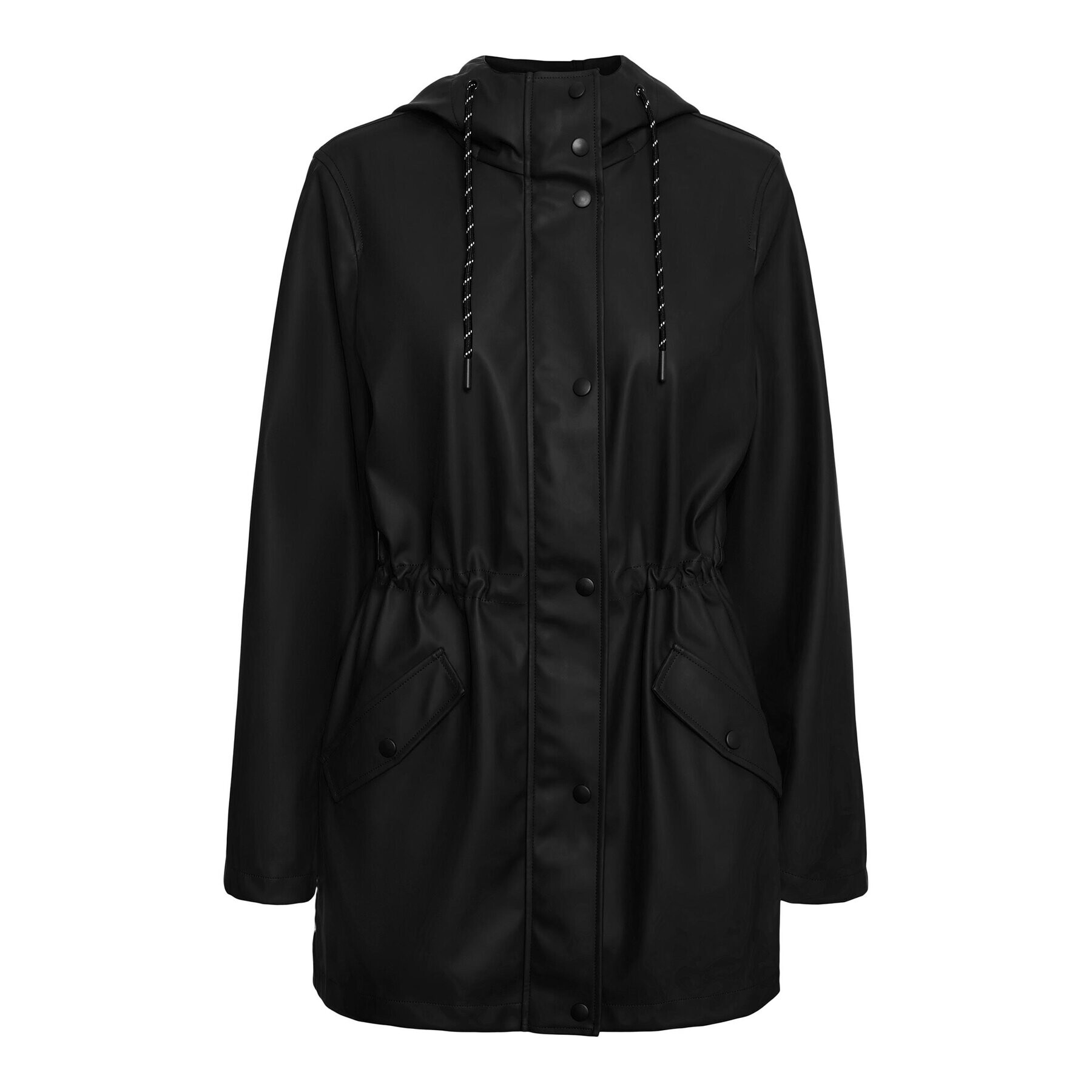 Vero Moda Curve Яке за дъжд Malou 10258070 Черен Regular Fit - Pepit.bg