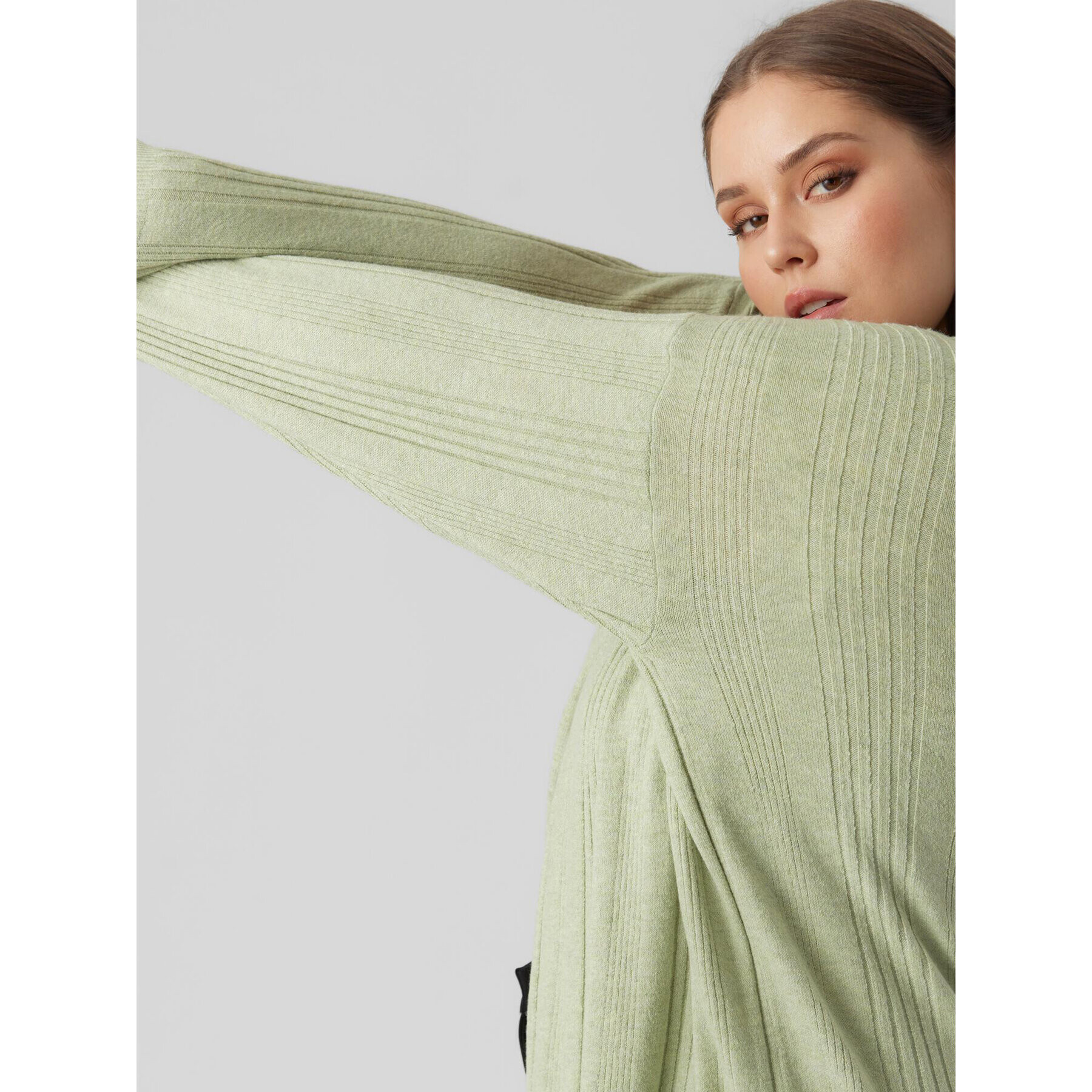 Vero Moda Curve Кардиган Innie 10278781 Зелен Regular Fit - Pepit.bg