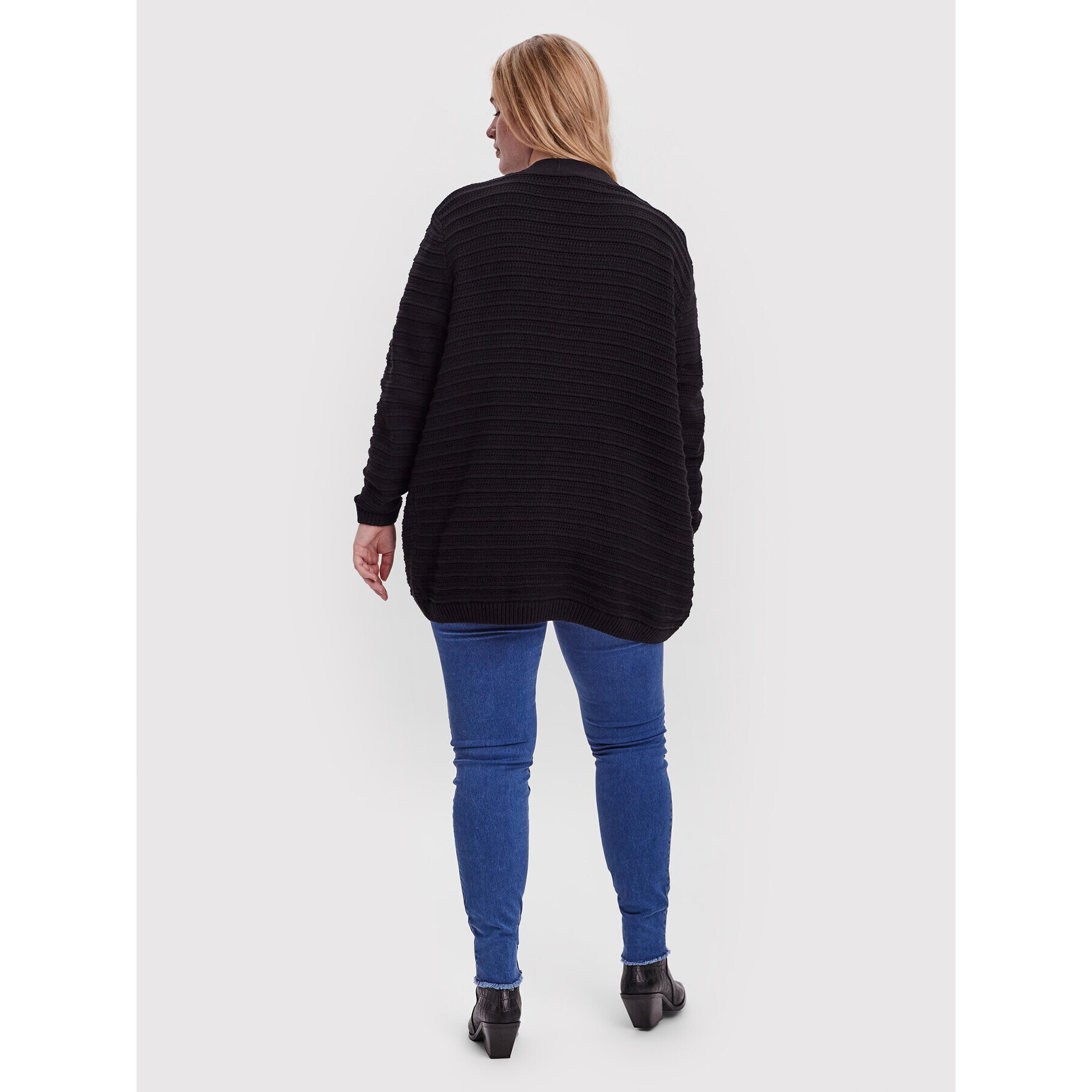 Vero Moda Curve Кардиган Stila 10252752 Черен Regular Fit - Pepit.bg