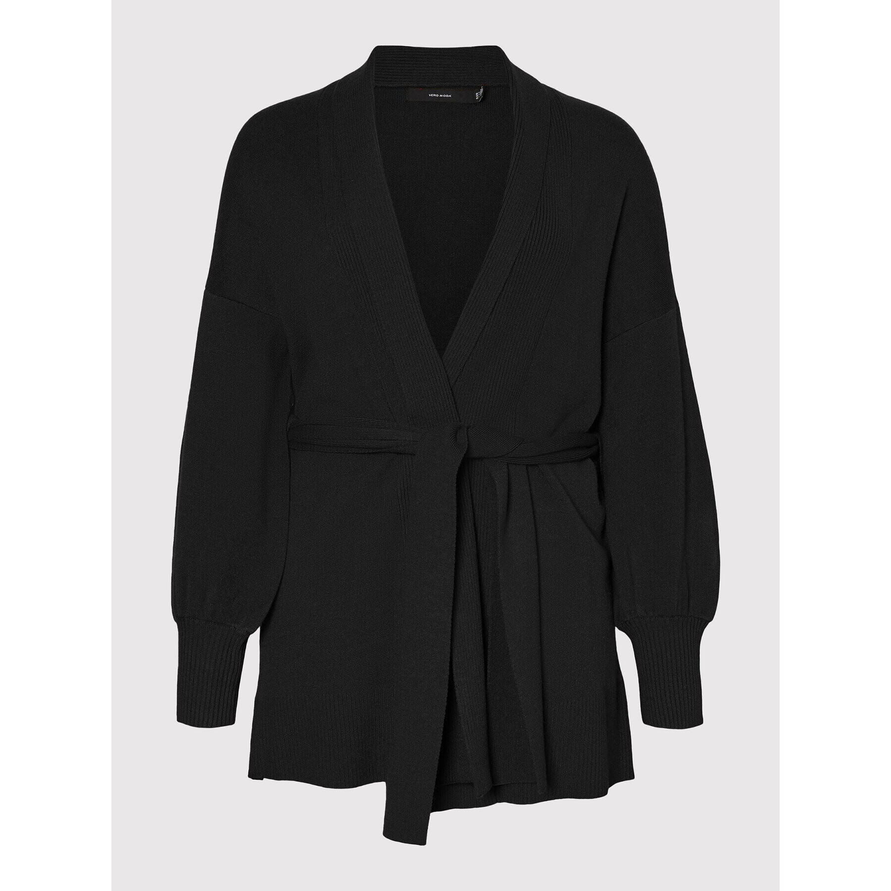Vero Moda Curve Кардиган Tabaya 10235431 Черен Regular Fit - Pepit.bg