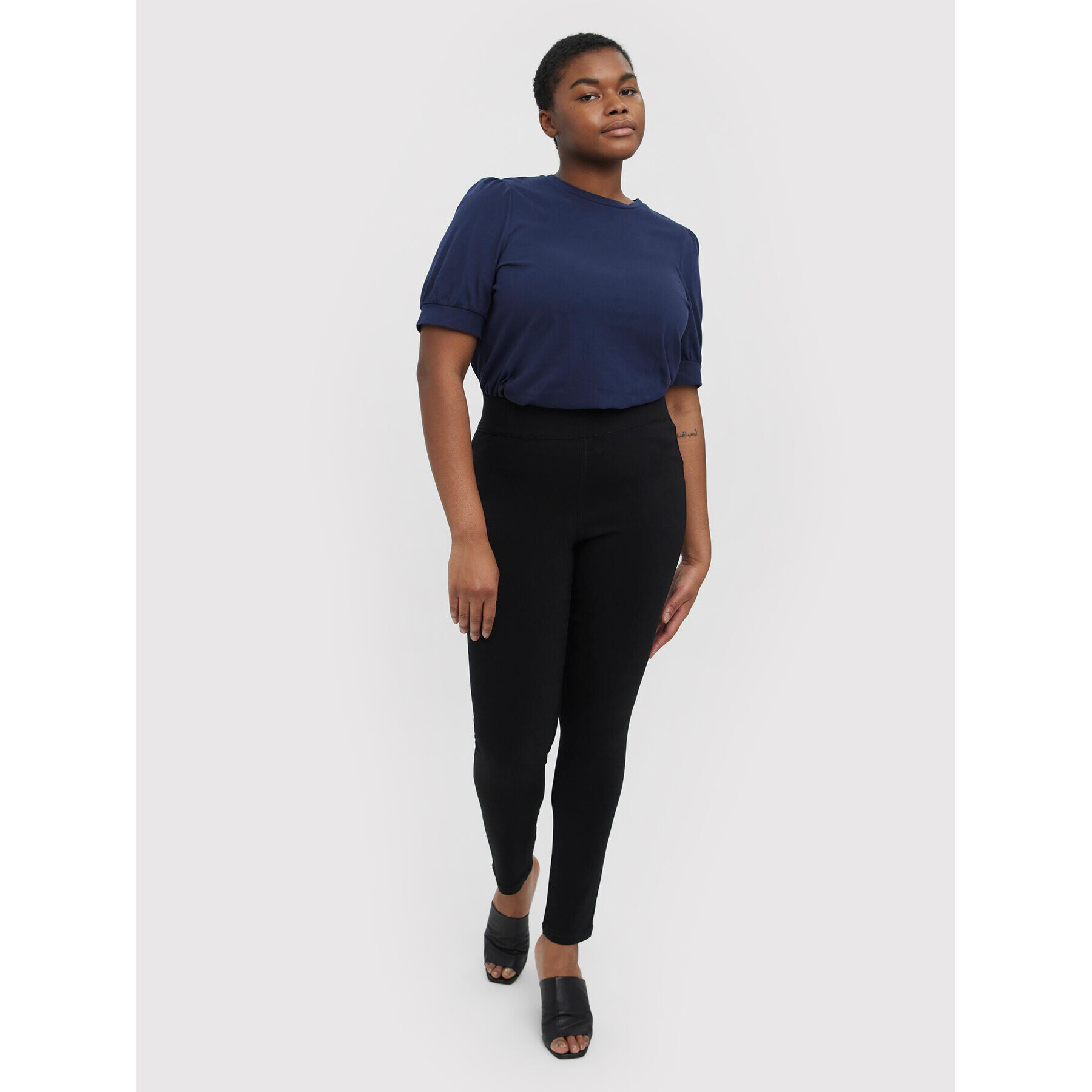 Vero Moda Curve Клин Silina 10256722 Черен Slim Fit - Pepit.bg