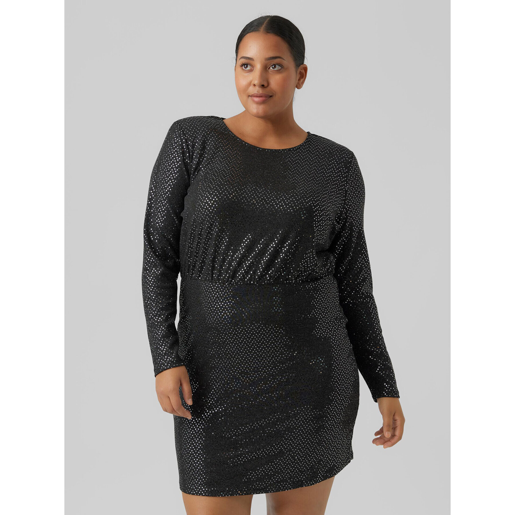 Vero Moda Curve Коктейлна рокля Kalla 10278226 Черен Regular Fit - Pepit.bg