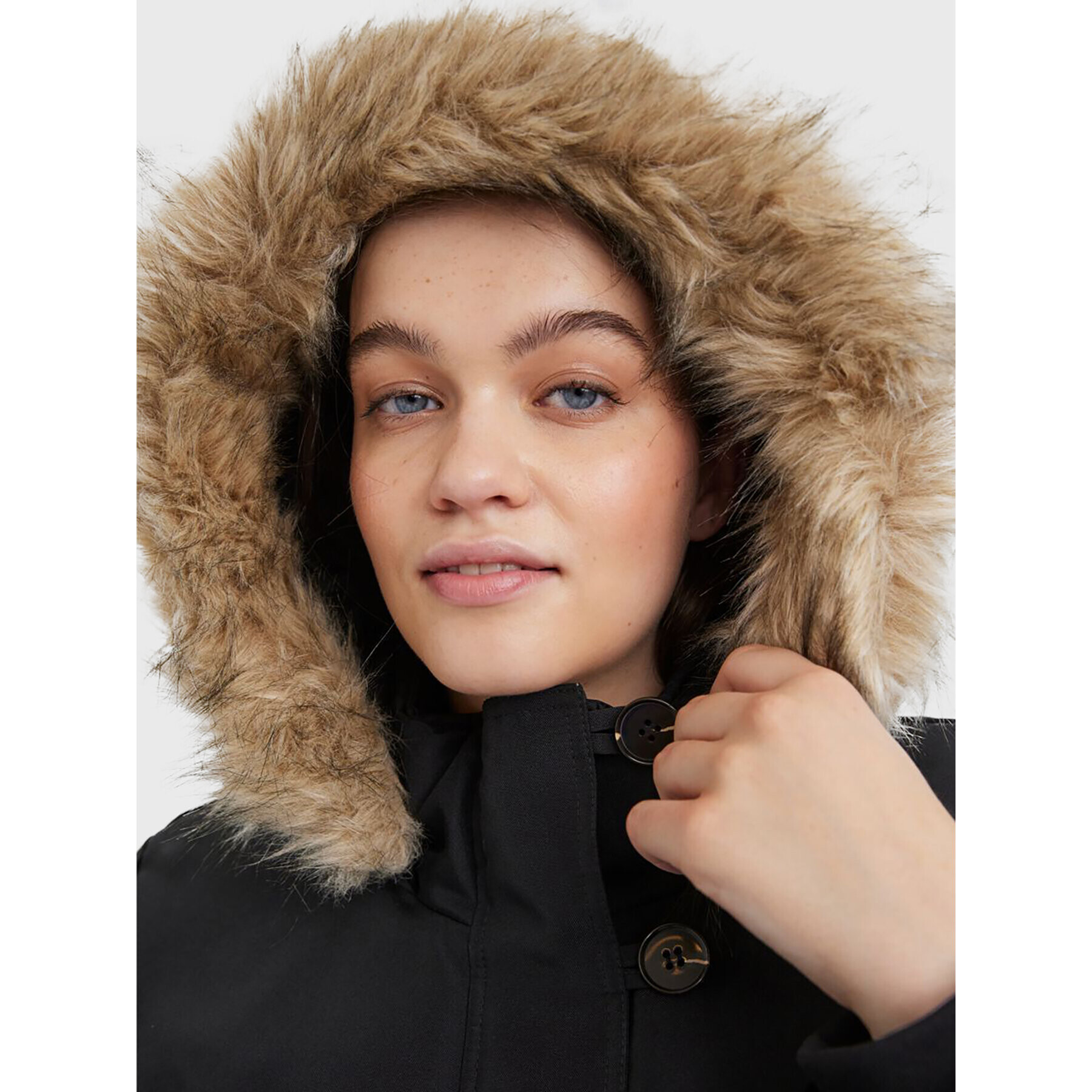Vero Moda Curve Парка Storm 10276474 Черен Regular Fit - Pepit.bg