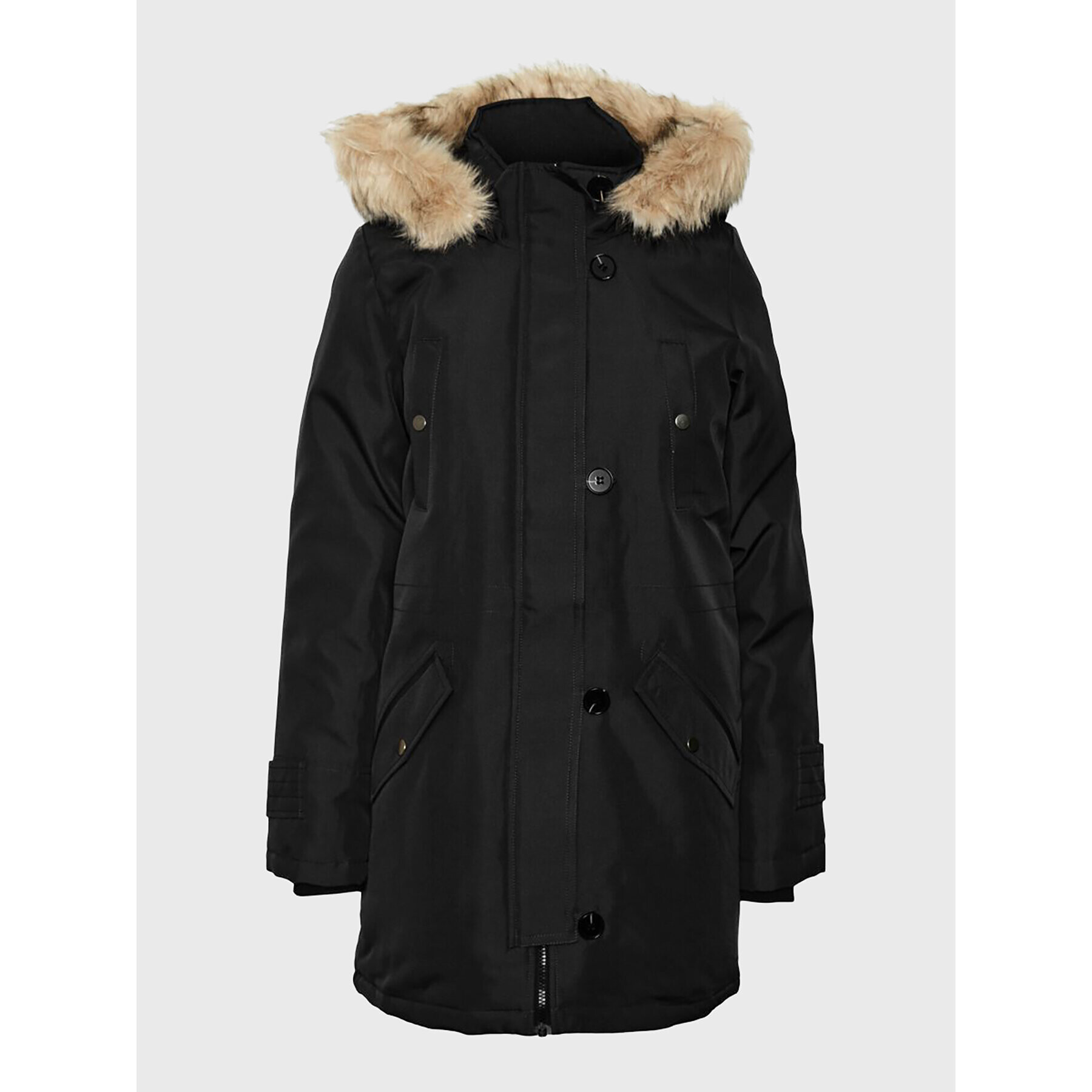 Vero Moda Curve Парка Storm 10276474 Черен Regular Fit - Pepit.bg