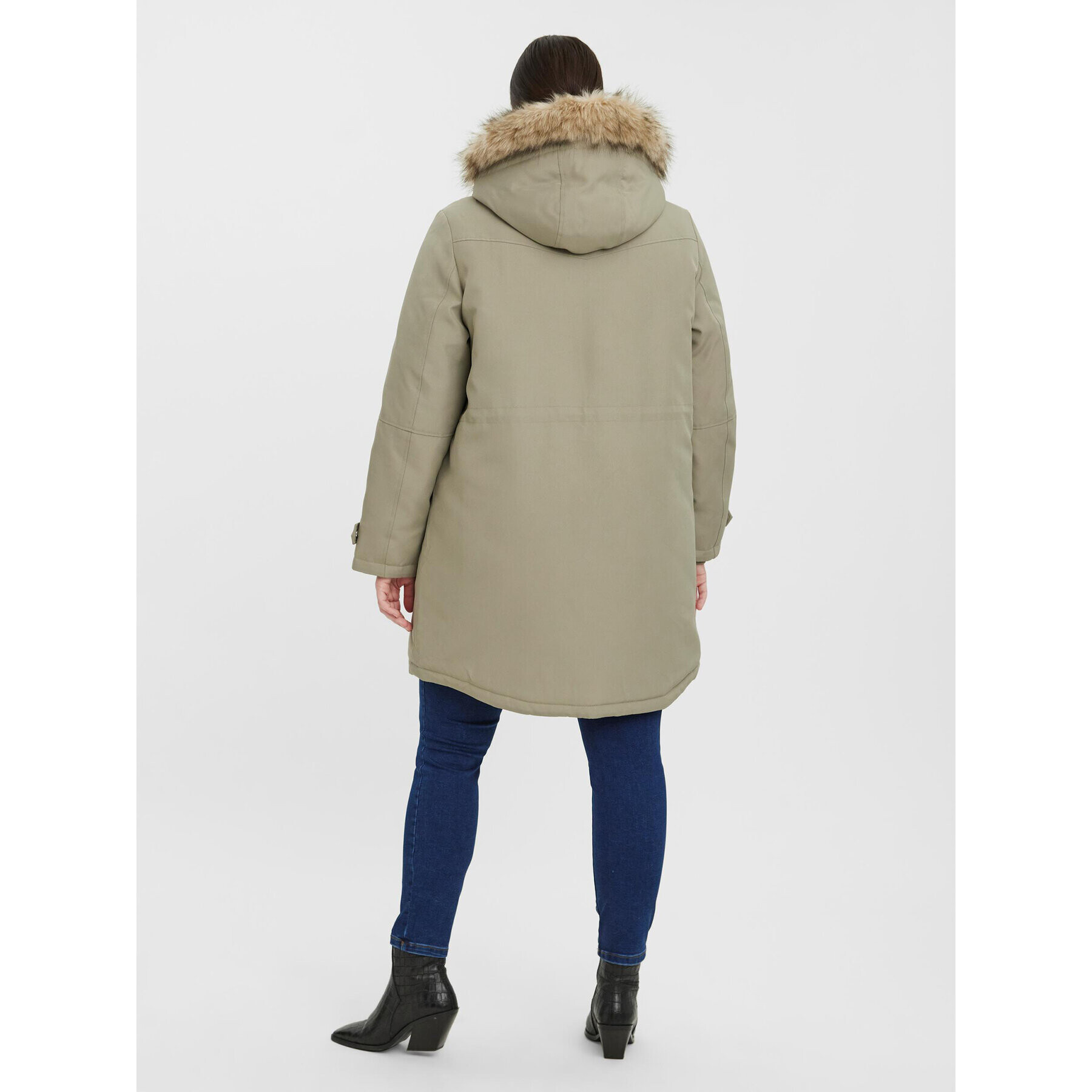 Vero Moda Curve Парка Trok 10267442 Зелен Regular Fit - Pepit.bg