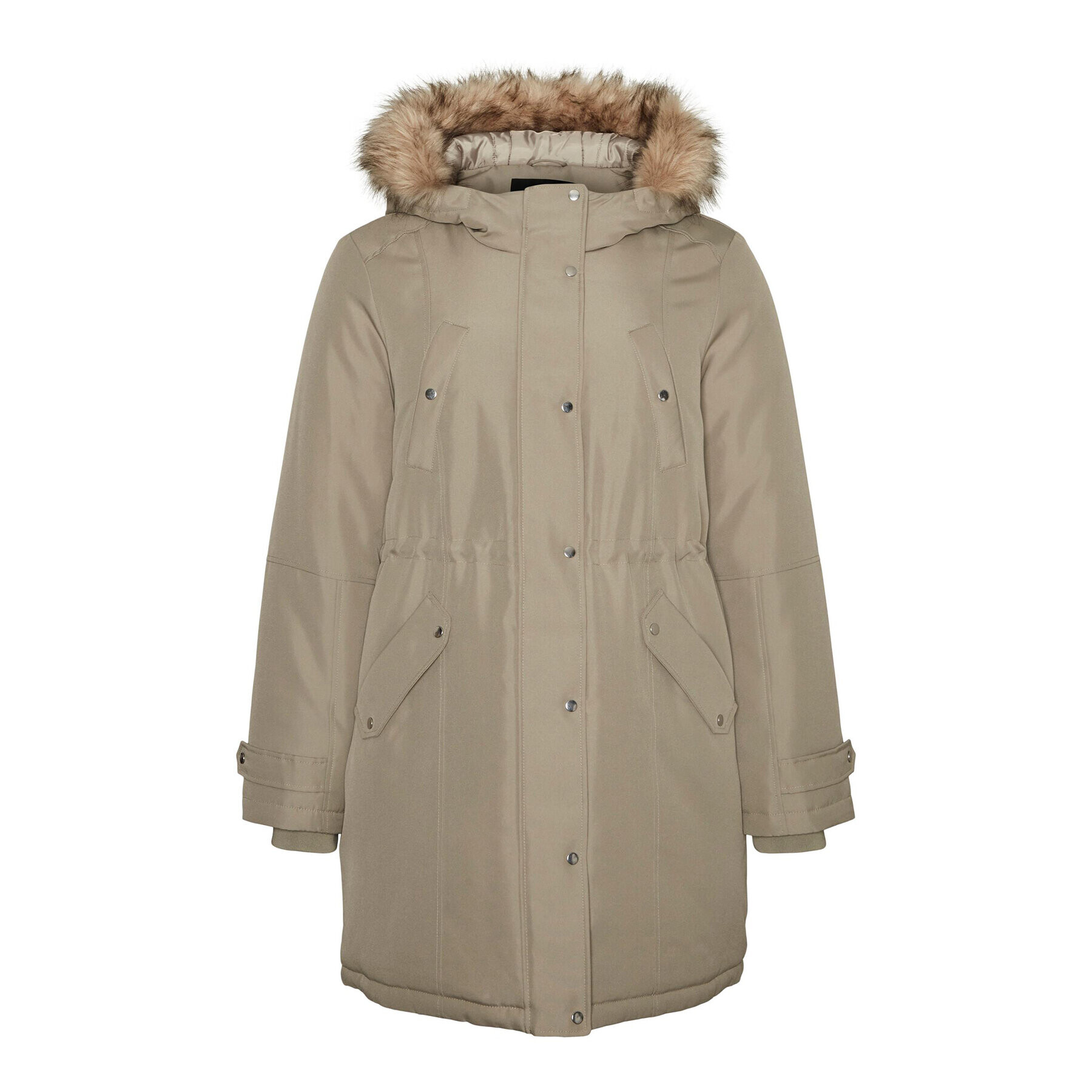 Vero Moda Curve Парка Trok 10267442 Зелен Regular Fit - Pepit.bg