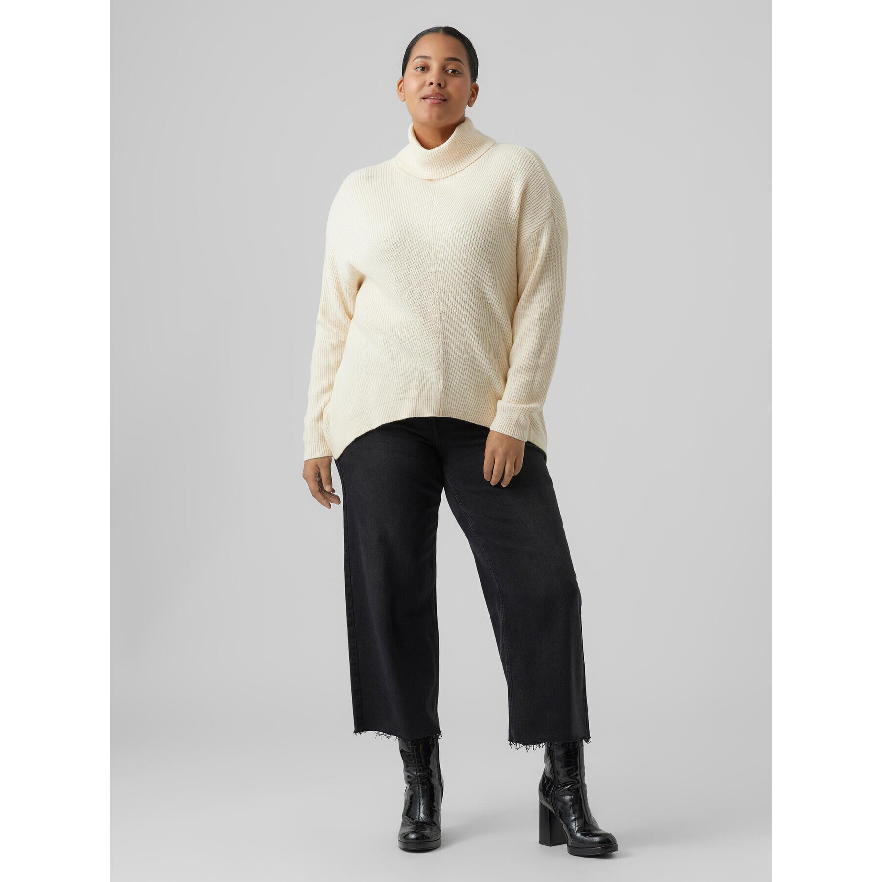 Vero Moda Curve Поло Holly 10276873 Бежов Regular Fit - Pepit.bg