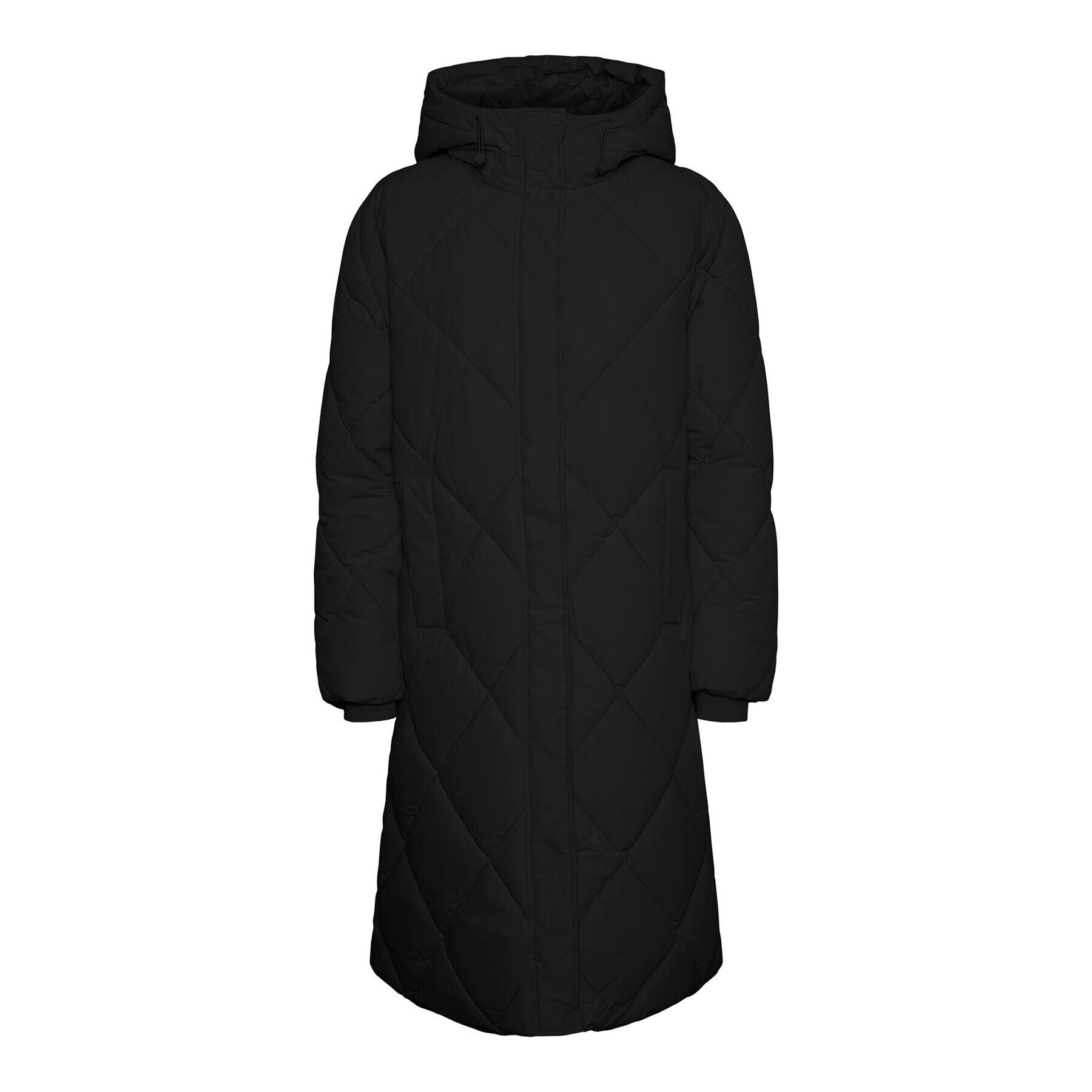 Vero Moda Curve Пухено яке Adelaloa 10276467 Черен Regular Fit - Pepit.bg