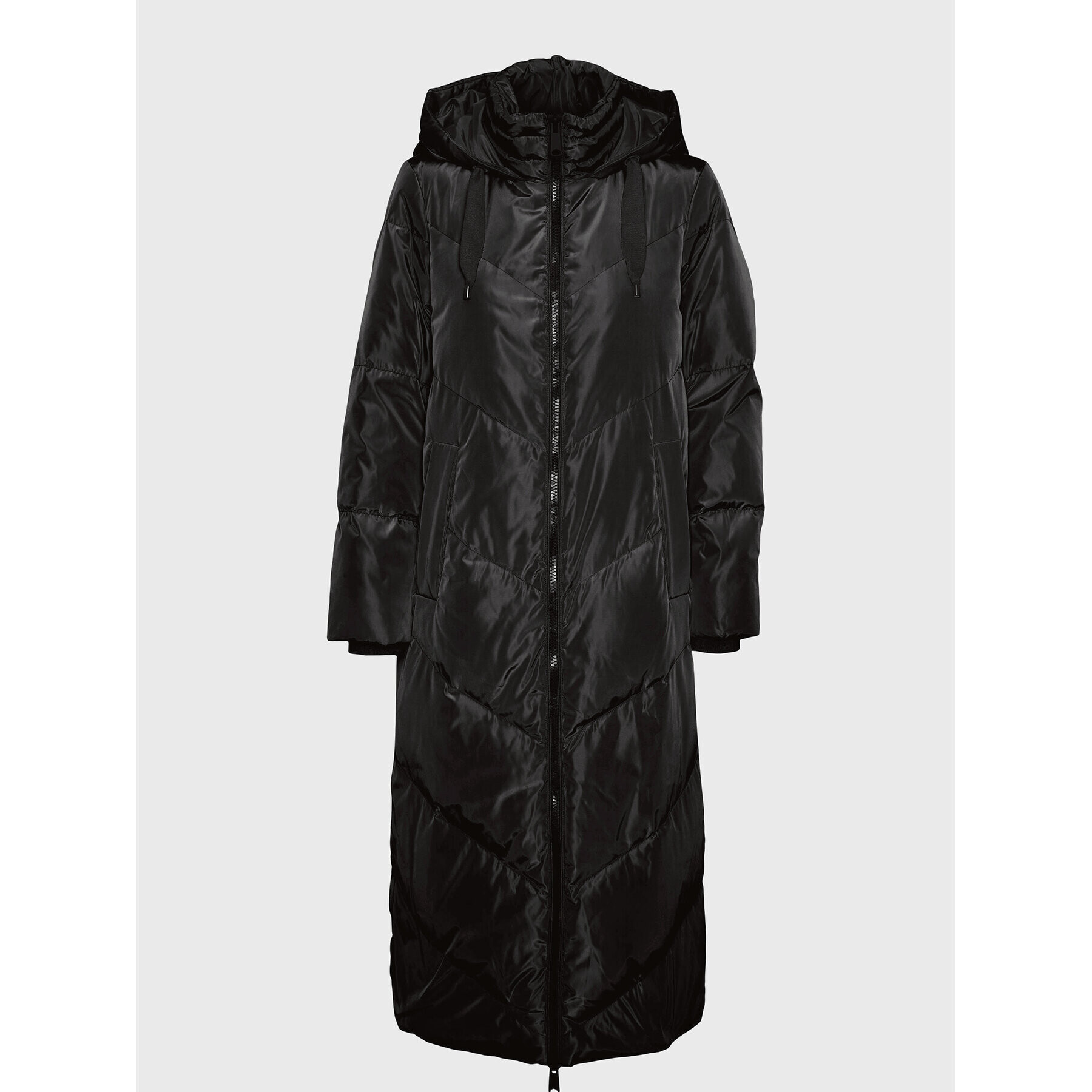 Vero Moda Curve Пухено яке Lee 10276461 Черен Regular Fit - Pepit.bg