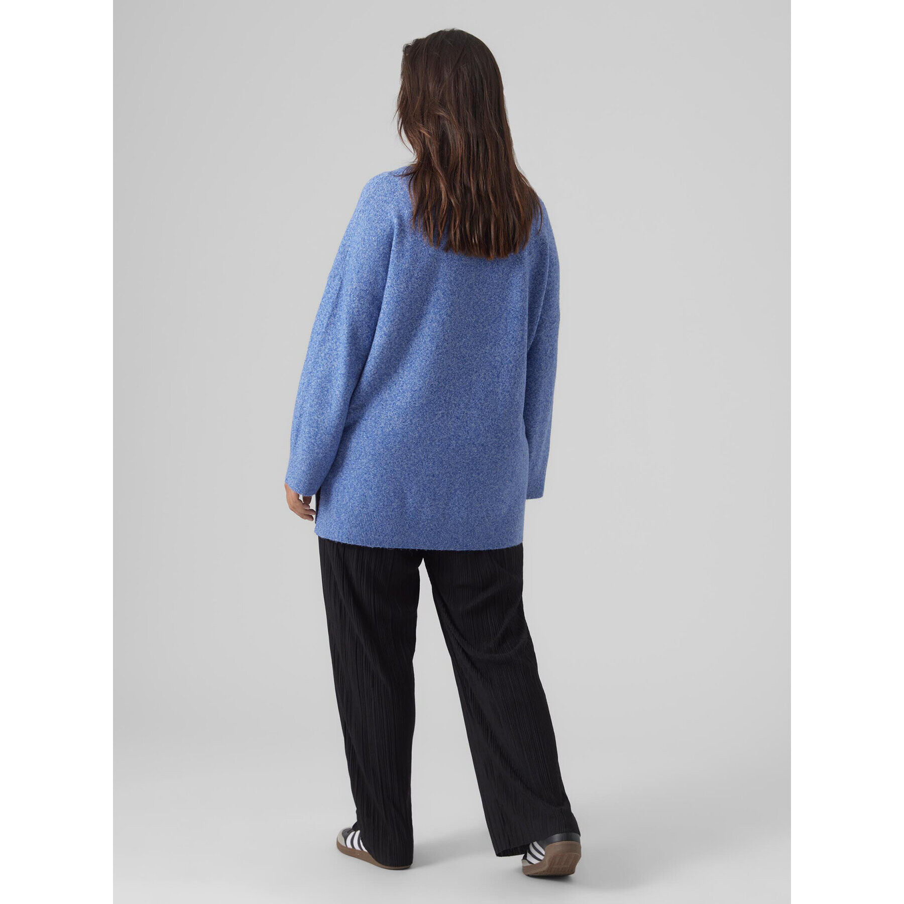 Vero Moda Curve Пуловер 10297266 Син Regular Fit - Pepit.bg