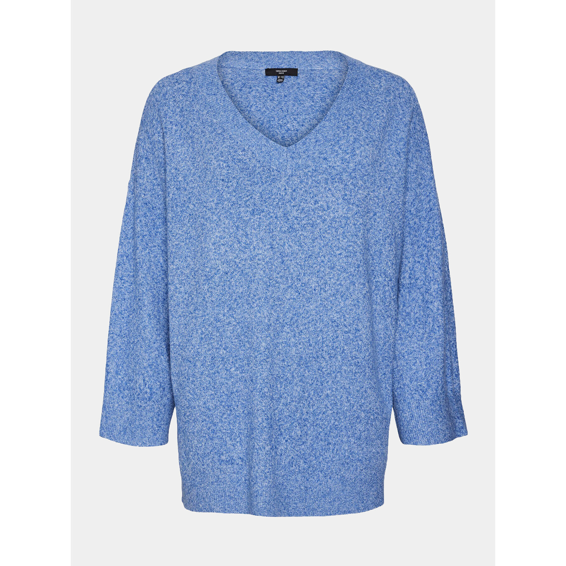 Vero Moda Curve Пуловер 10297266 Син Regular Fit - Pepit.bg