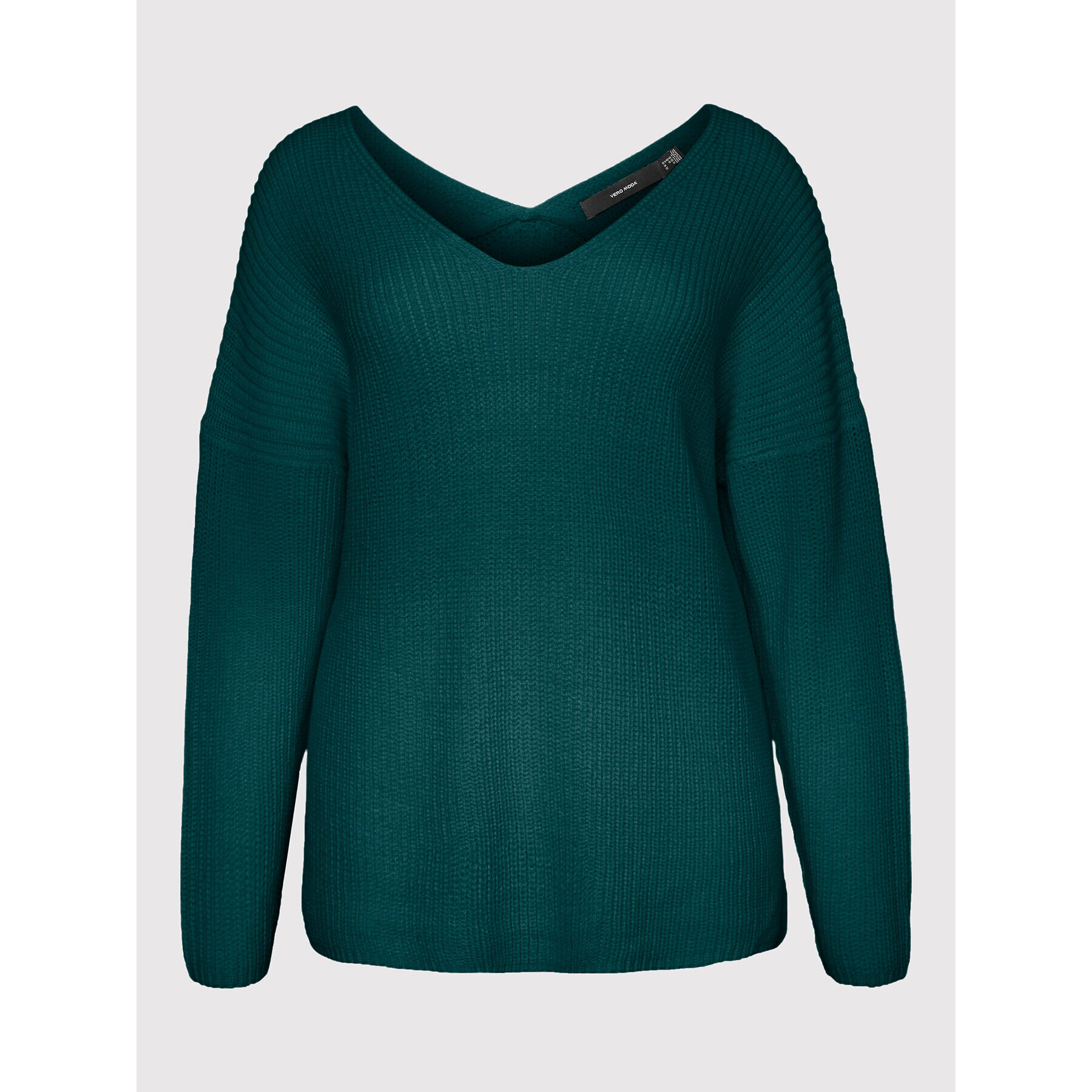 Vero Moda Curve Пуловер Lea 10252754 Зелен Regular Fit - Pepit.bg