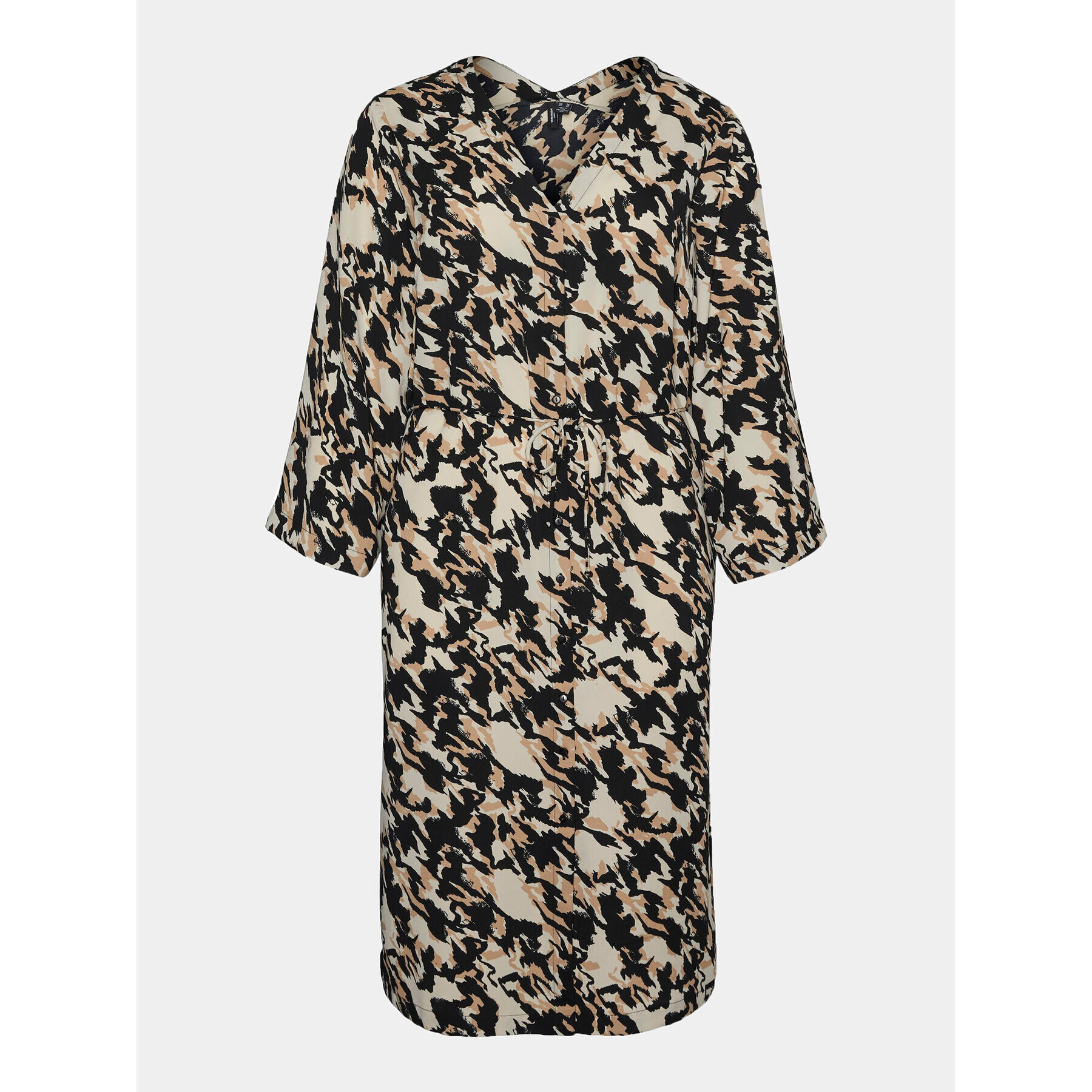 Vero Moda Curve Рокля тип риза 10294730 Бежов Regular Fit - Pepit.bg