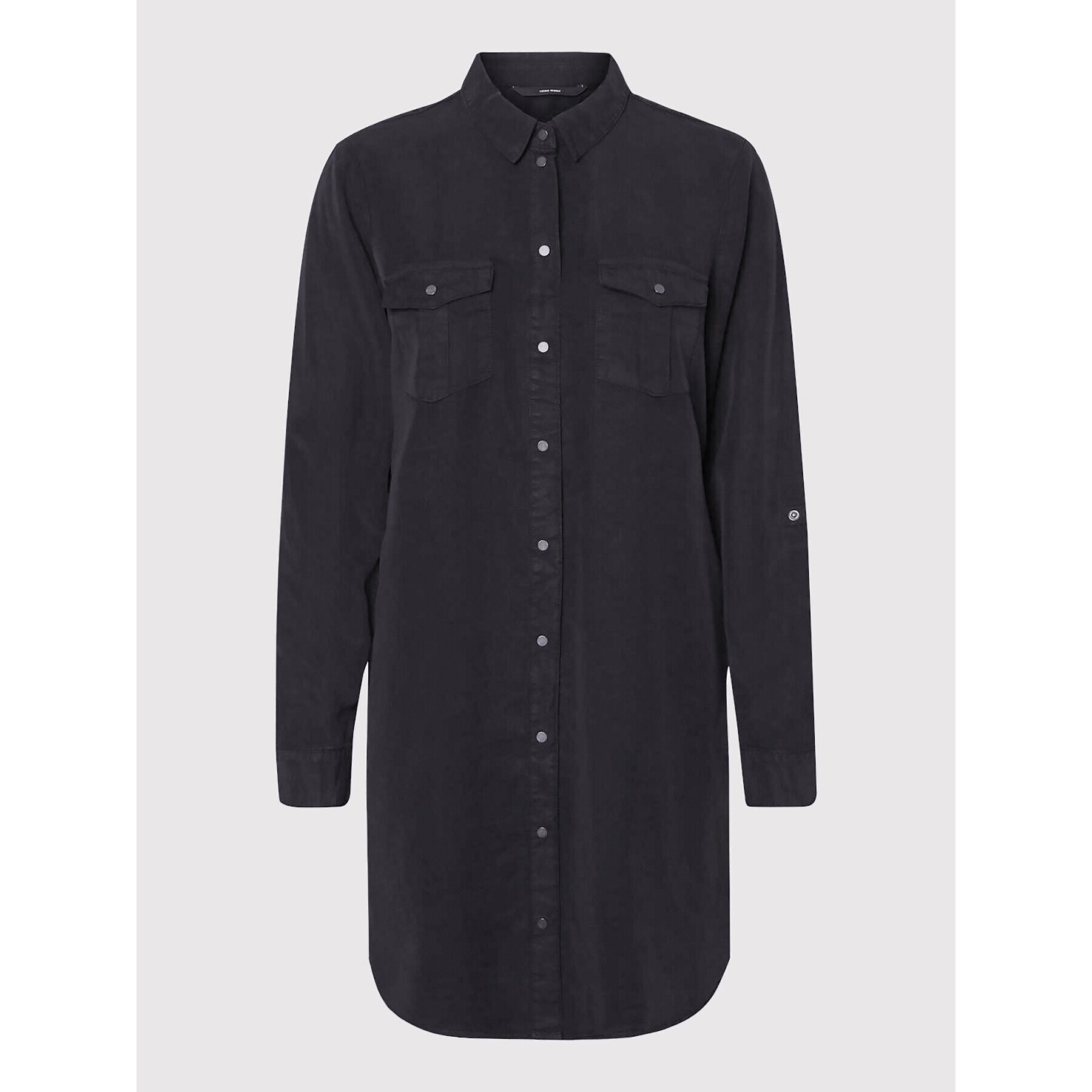 Vero Moda Curve Рокля тип риза Silla 10247728 Черен Regular Fit - Pepit.bg