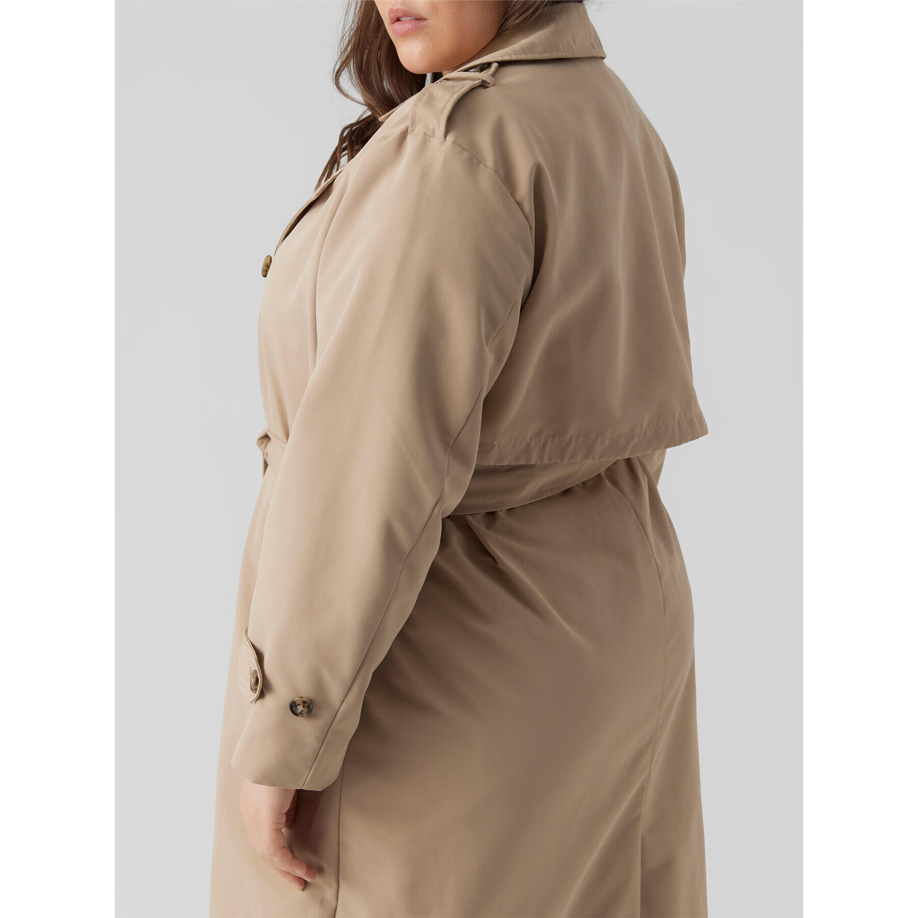 Vero Moda Curve Тренч 10287234 Кафяв Regular Fit - Pepit.bg
