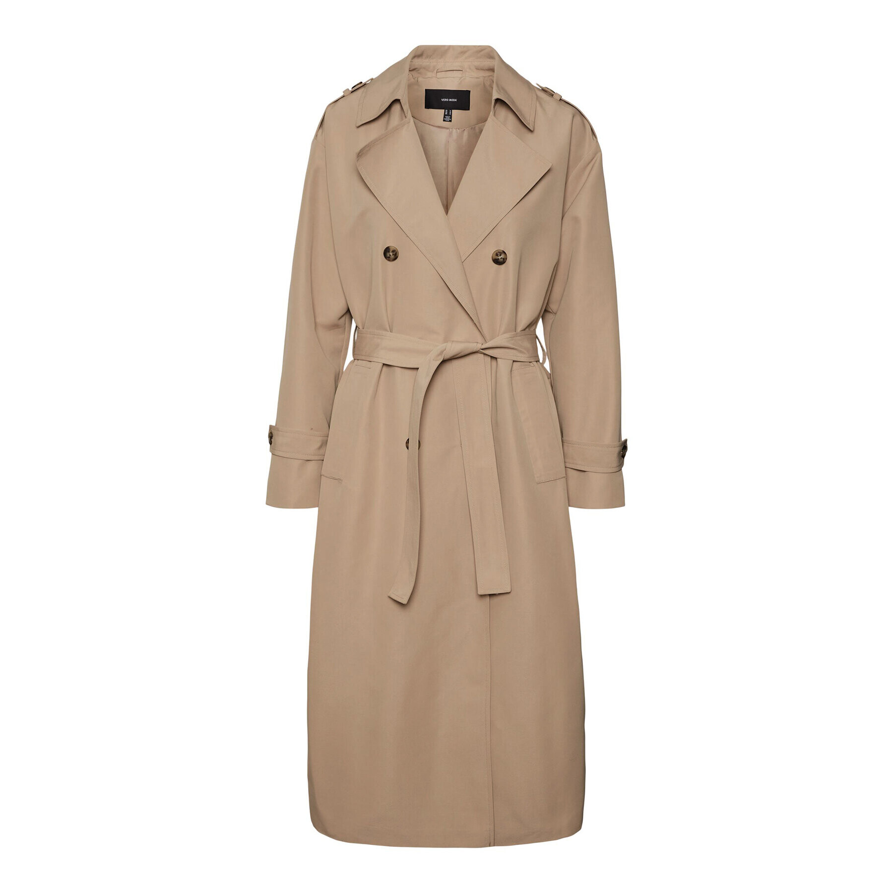 Vero Moda Curve Тренч 10287234 Кафяв Regular Fit - Pepit.bg
