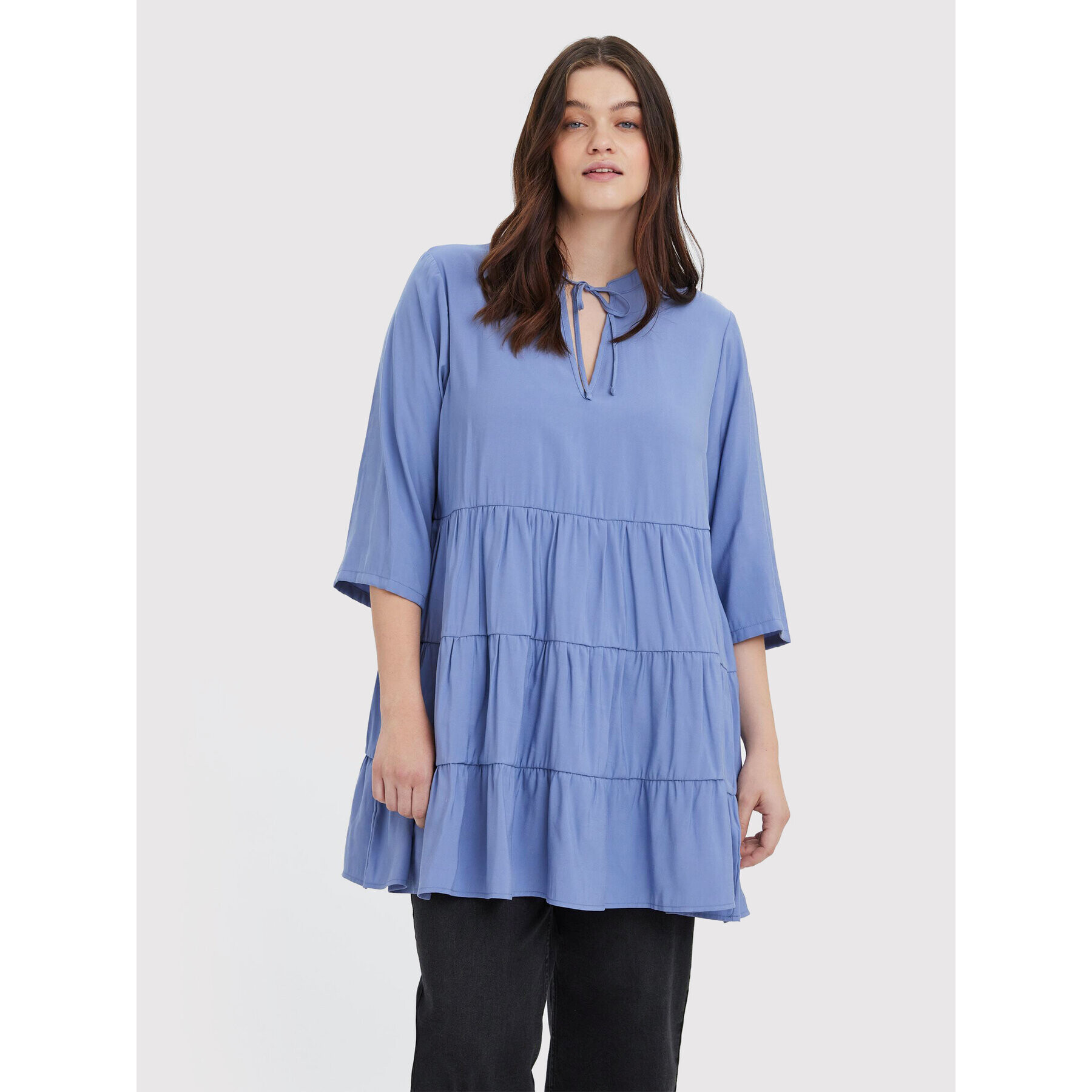 Vero Moda Curve Туника Kenia 10266952 Син Regular Fit - Pepit.bg