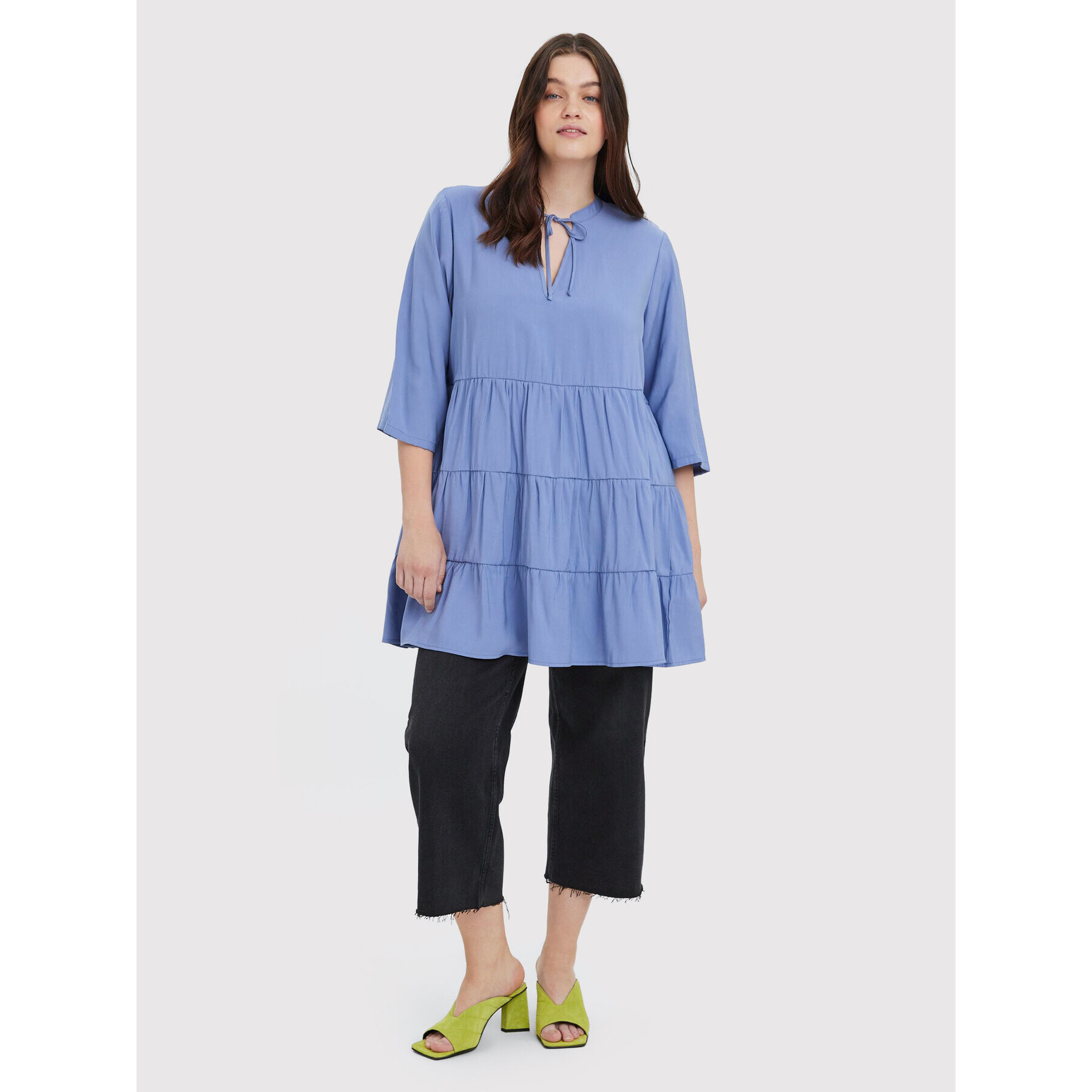 Vero Moda Curve Туника Kenia 10266952 Син Regular Fit - Pepit.bg