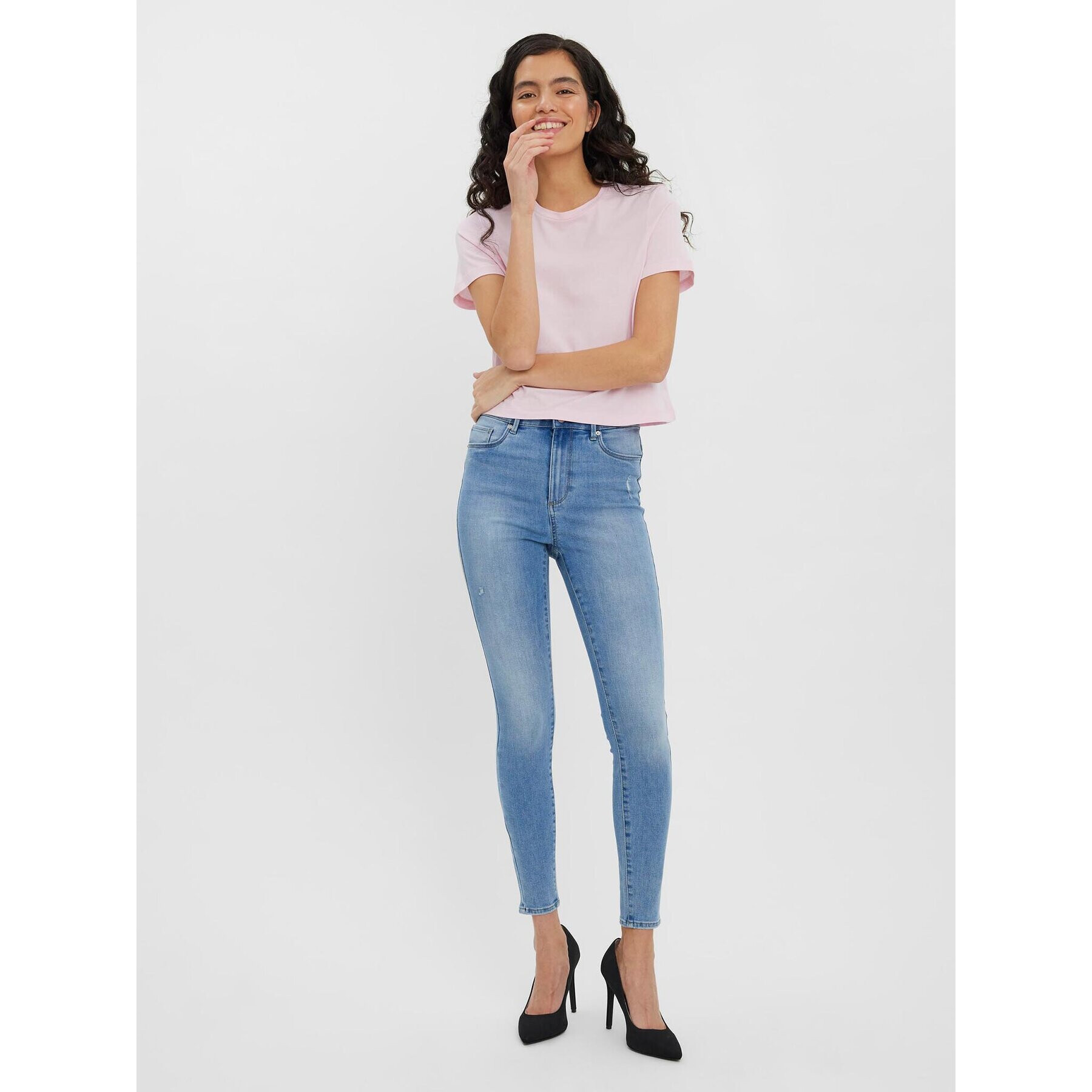 Vero Moda Дънки Sophia 10260927 Син Skinny Fit - Pepit.bg