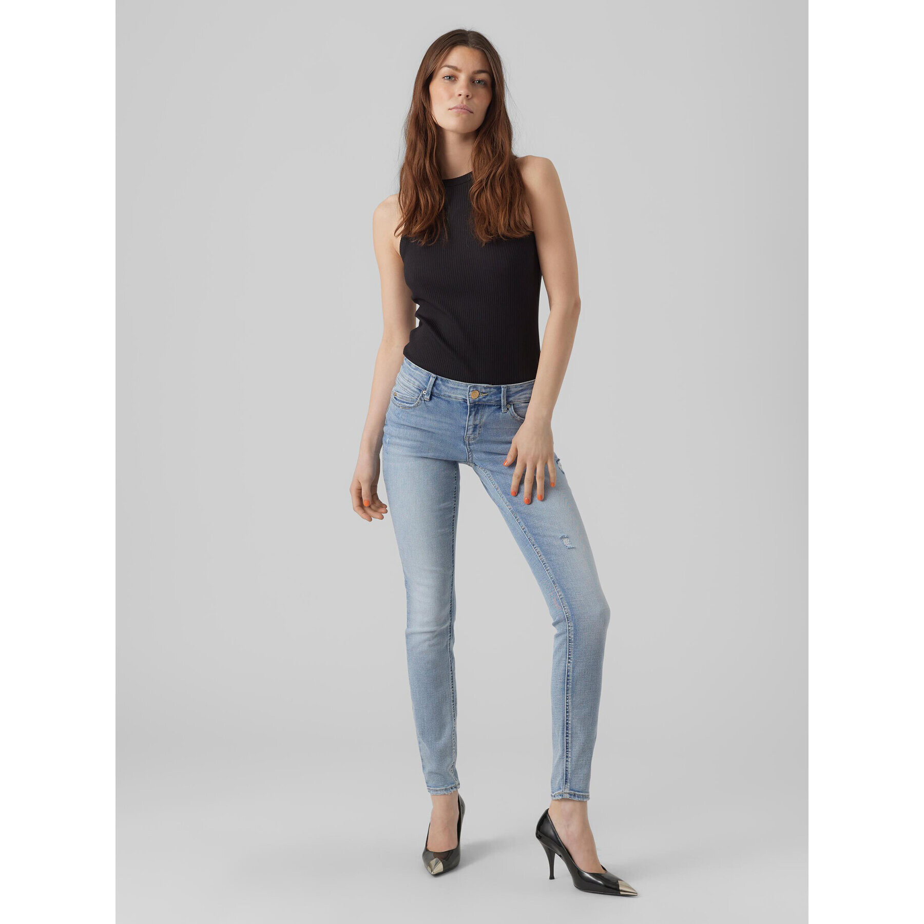 Vero Moda Дънки Robyn 10279951 Син Skinny Fit - Pepit.bg
