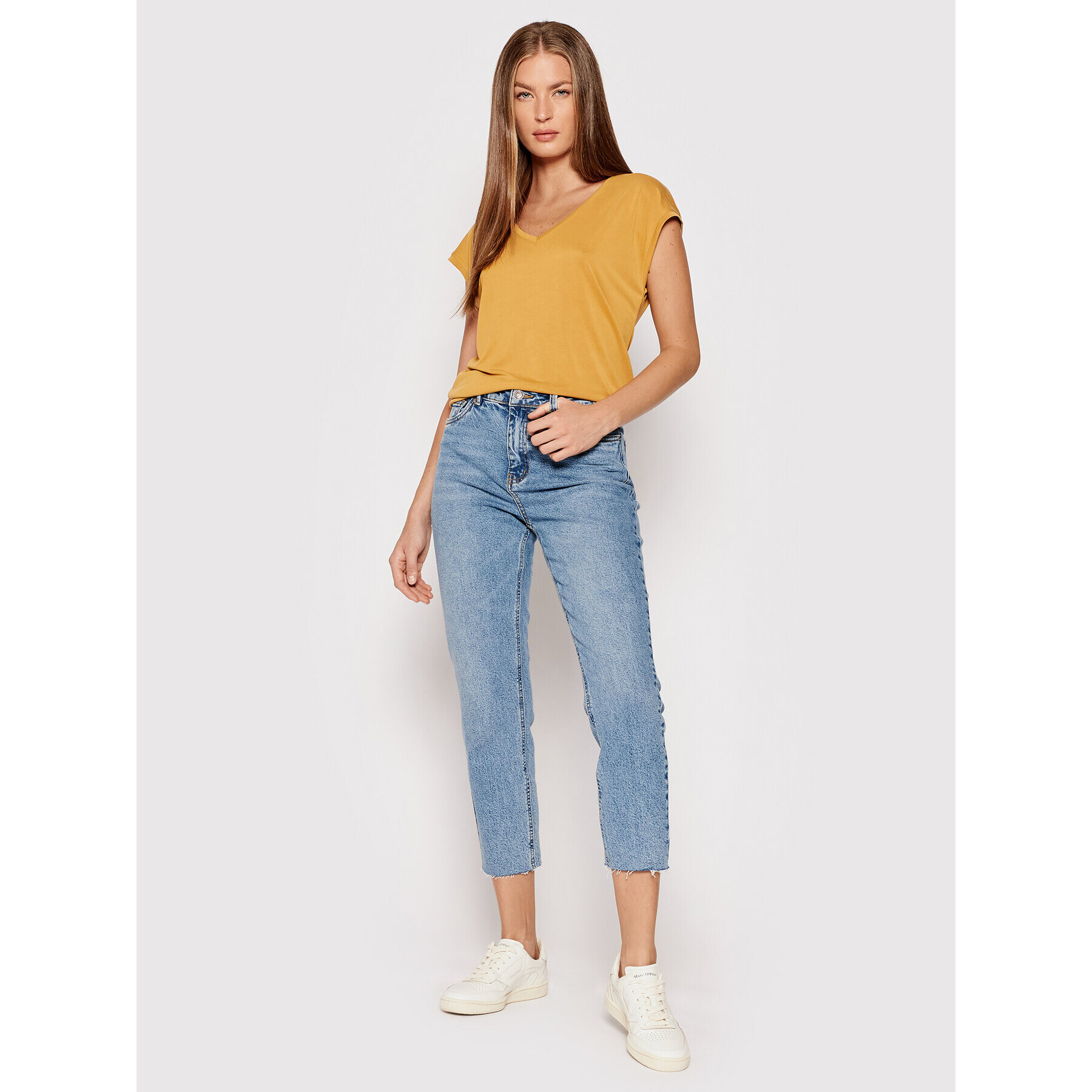 Vero Moda Дънки Brenda 10247009 Син Straight Fit - Pepit.bg