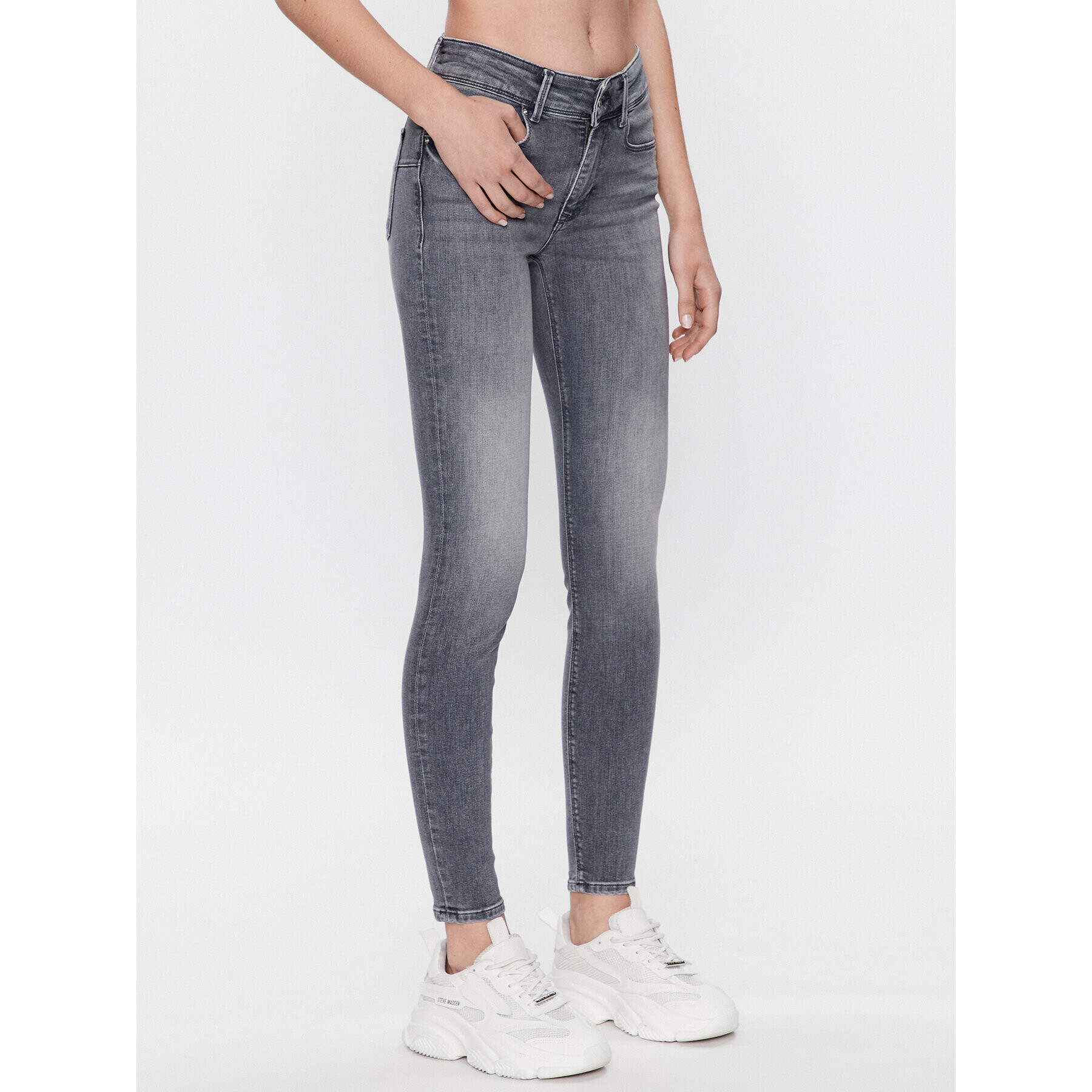 Vero Moda Дънки Embrace 10286263 Сив Skinny Fit - Pepit.bg